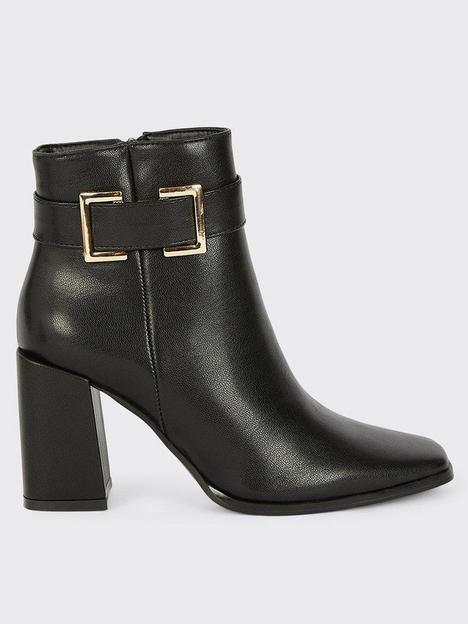dorothy-perkins-buckle-detail-zip-up-ankle-boots-black