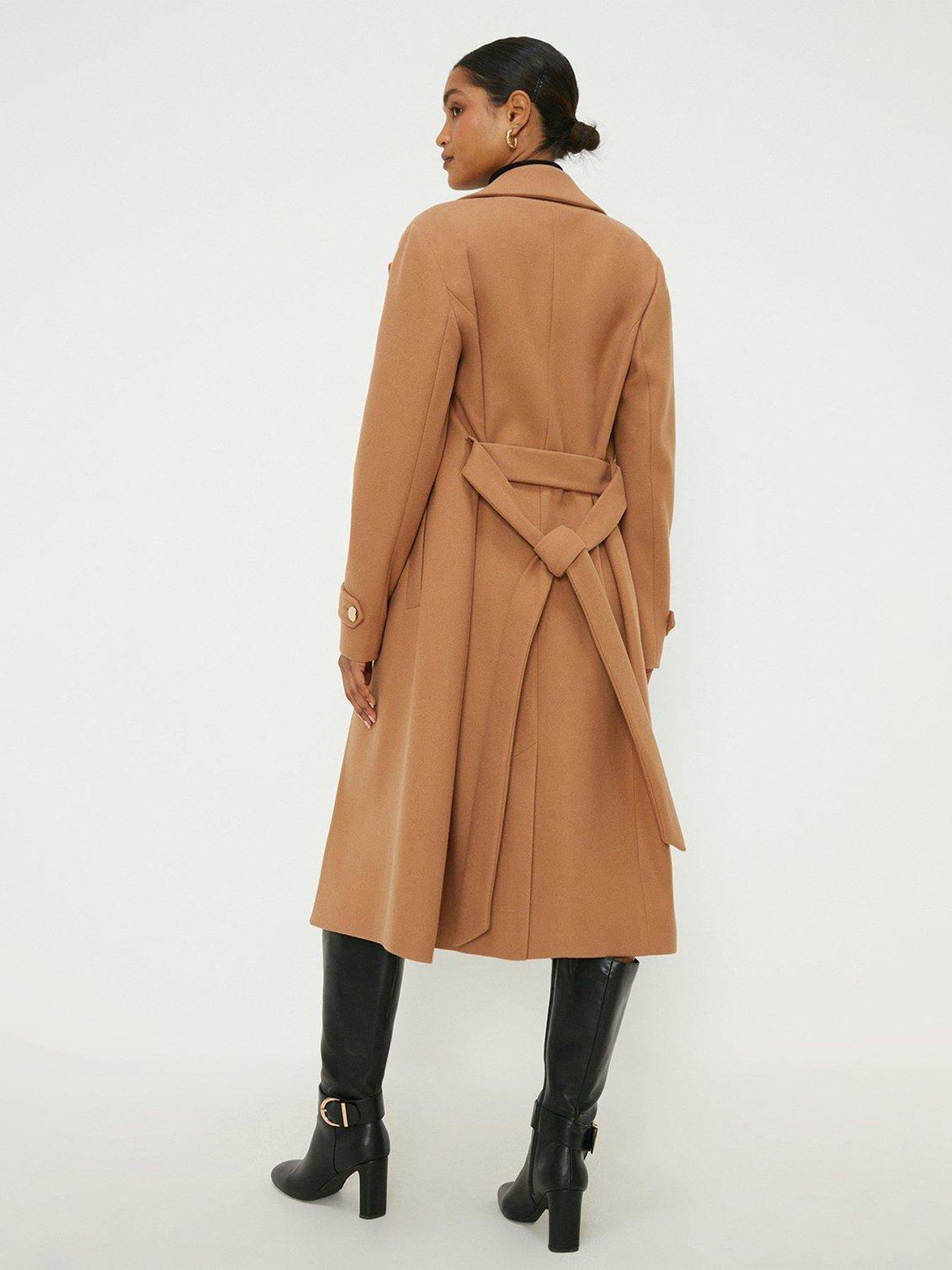 Belted coat clearance camel