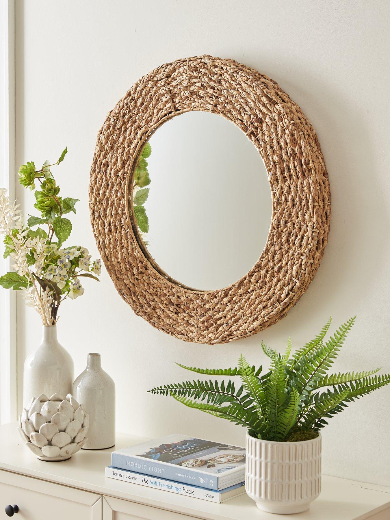 undefined Darla Wicker Woven Mirror 66cm