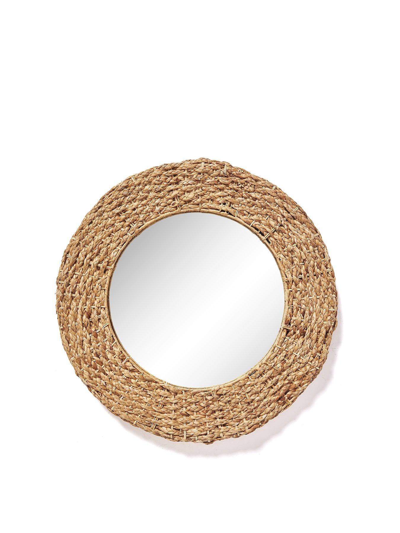 Image 2 of 5 of Very Home Darla Wicker Woven Mirror 66cm