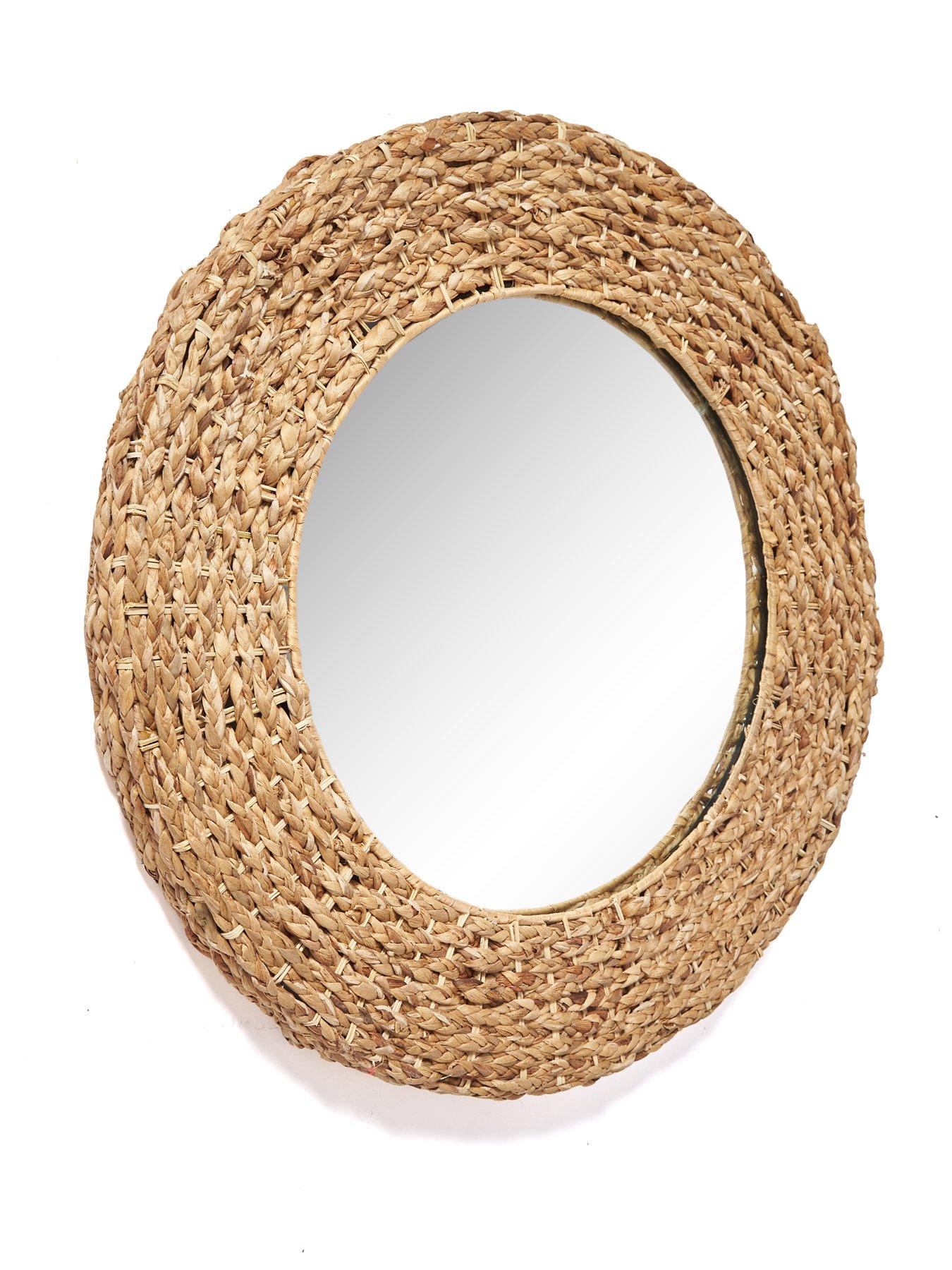 Image 3 of 5 of Very Home Darla Wicker Woven Mirror 66cm