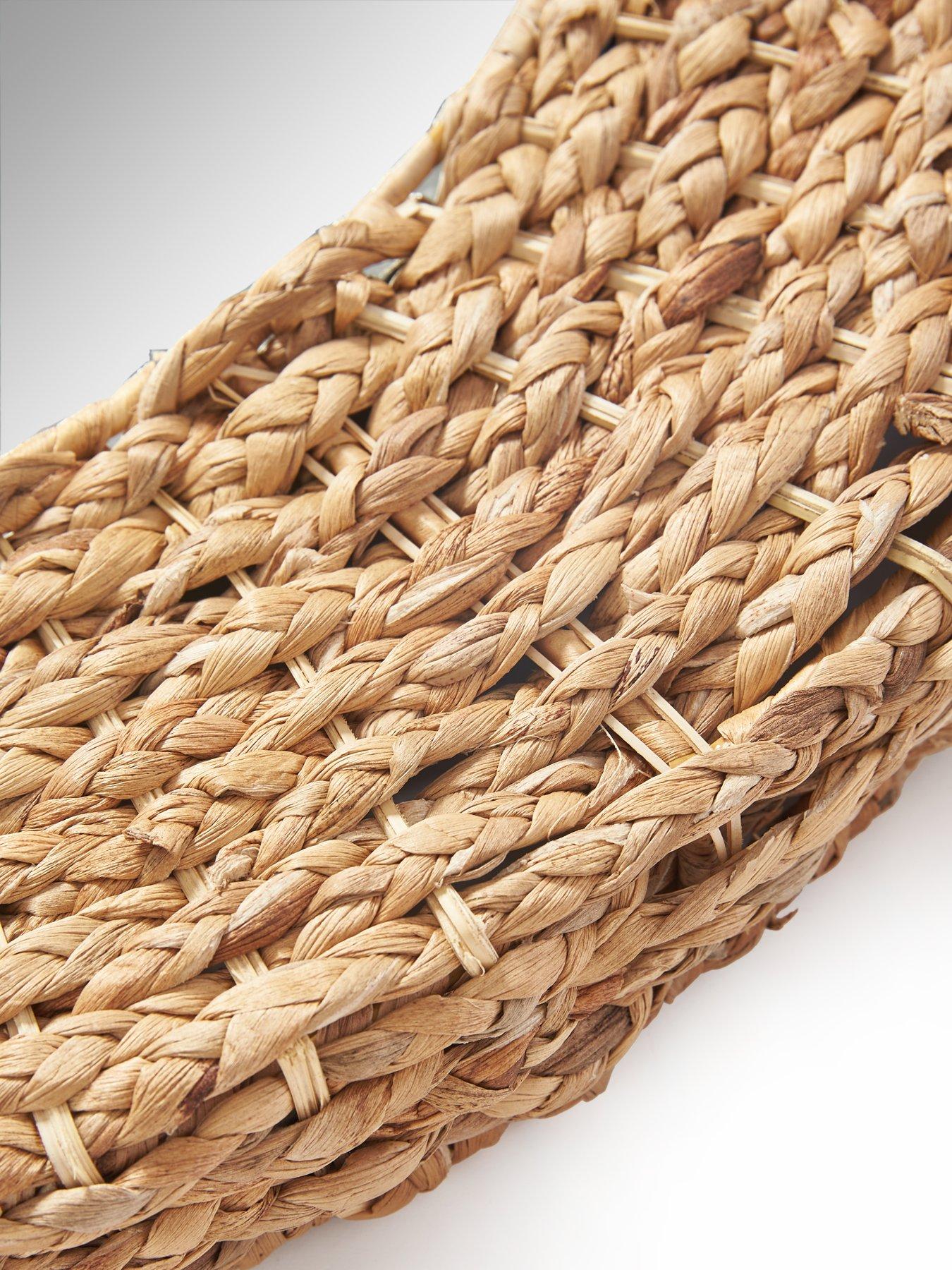 Image 4 of 5 of Very Home Darla Wicker Woven Mirror 66cm