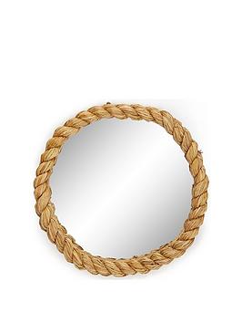 Product photograph of Very Home Rope Style Mirror 50cm from very.co.uk
