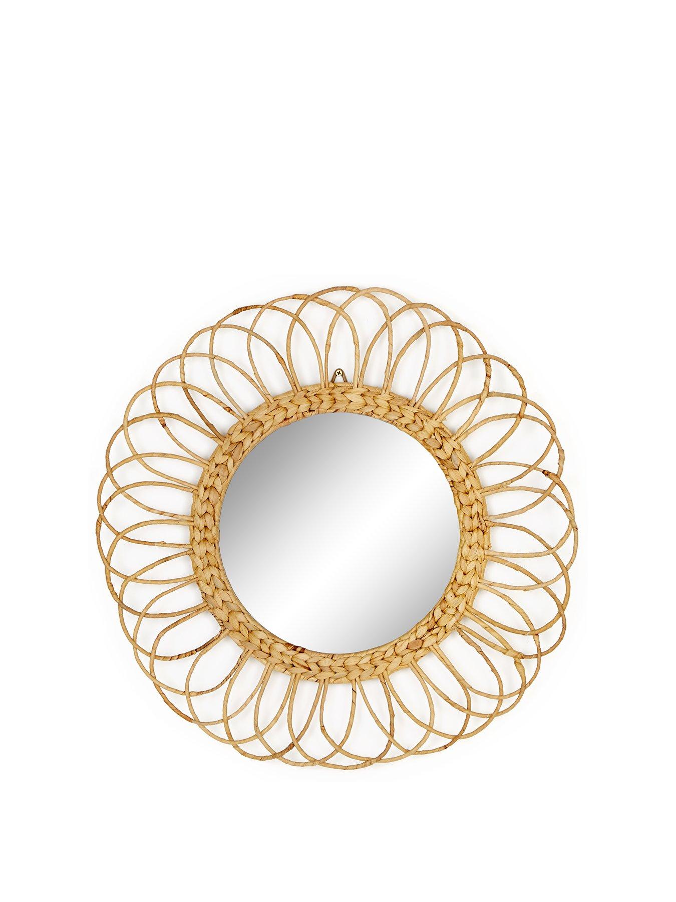 Image 2 of 4 of Very Home Water Hyacinth Mirror 90cm