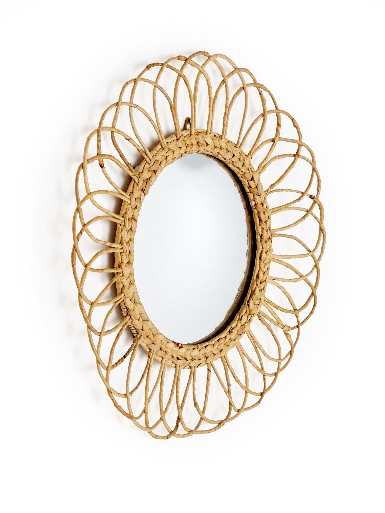 Image 3 of 4 of Very Home Water Hyacinth Mirror 90cm