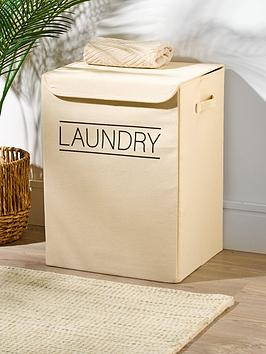 Product photograph of Everyday Fabric Laundry Hamper from very.co.uk