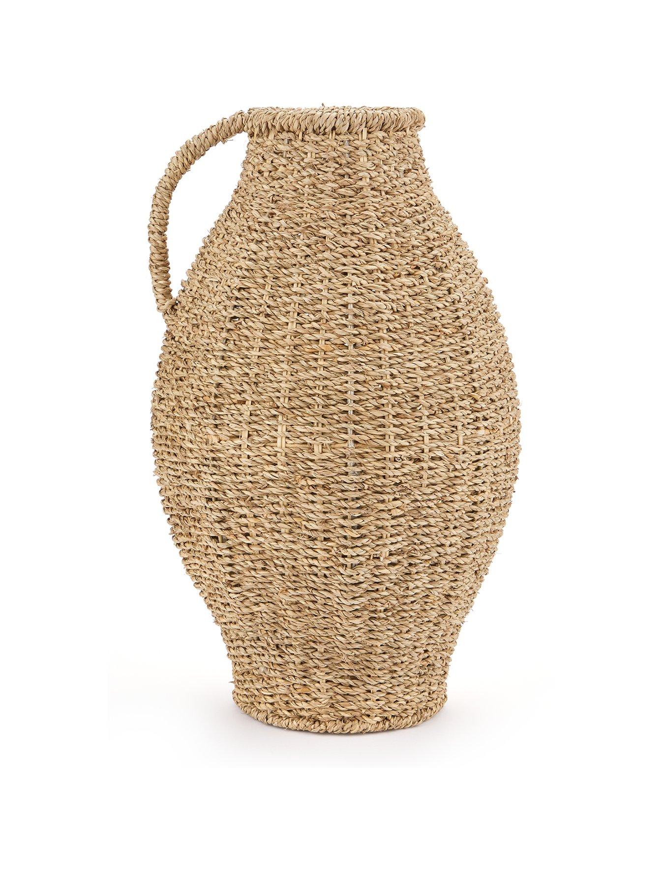 Image 2 of 4 of The Very Collection Woven Vase With Handle 52cm