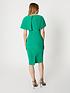  image of coast-removable-cape-ruche-side-dress-green
