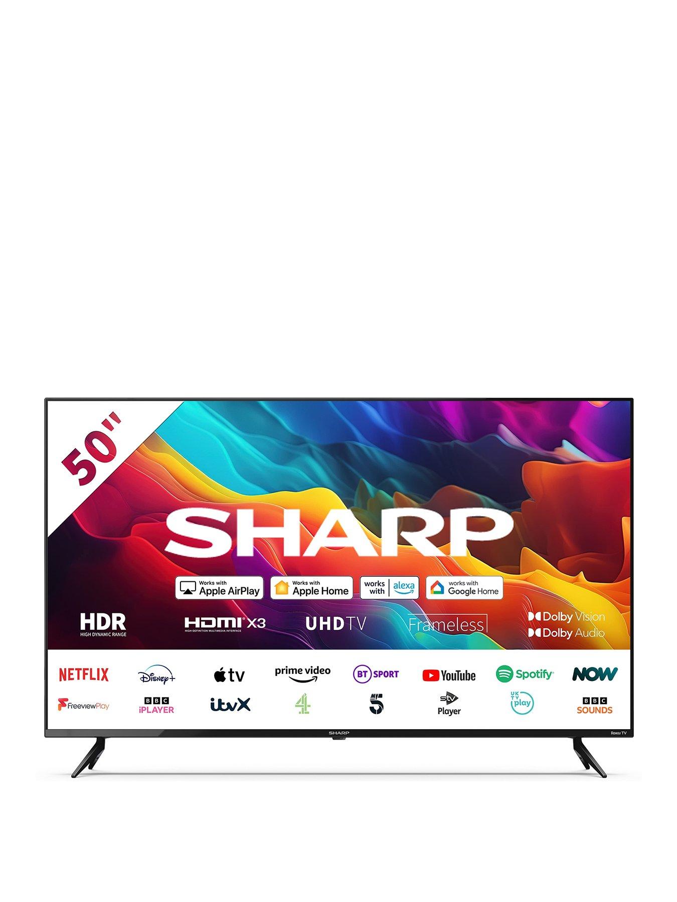 Sharp 50Fj2K, 50-Inch, 4K Ultra Hd, Roku Smart Tv