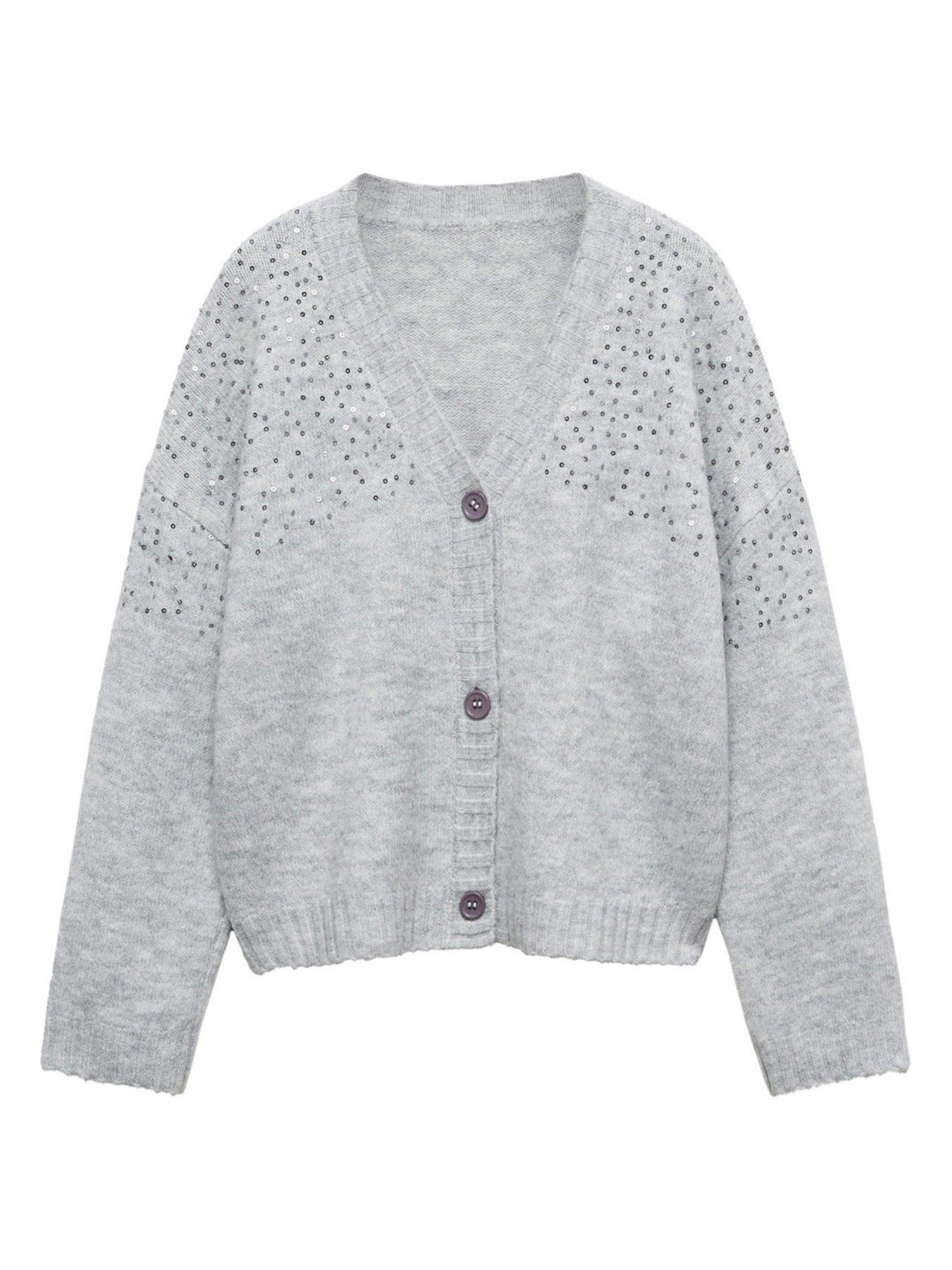 Girls 2024 sequin cardigan