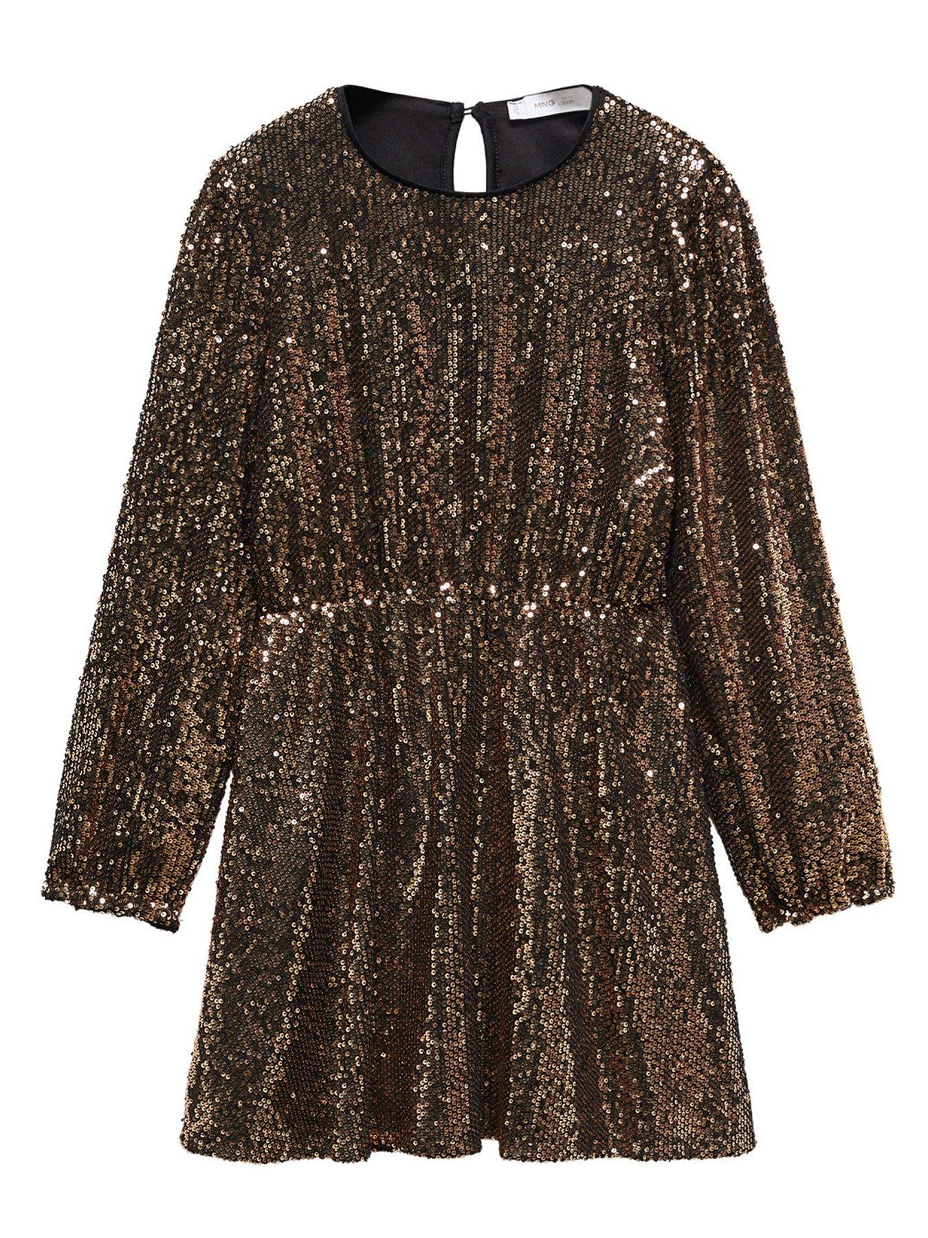 mango-girls-long-sleeve-sequin-dress-gold