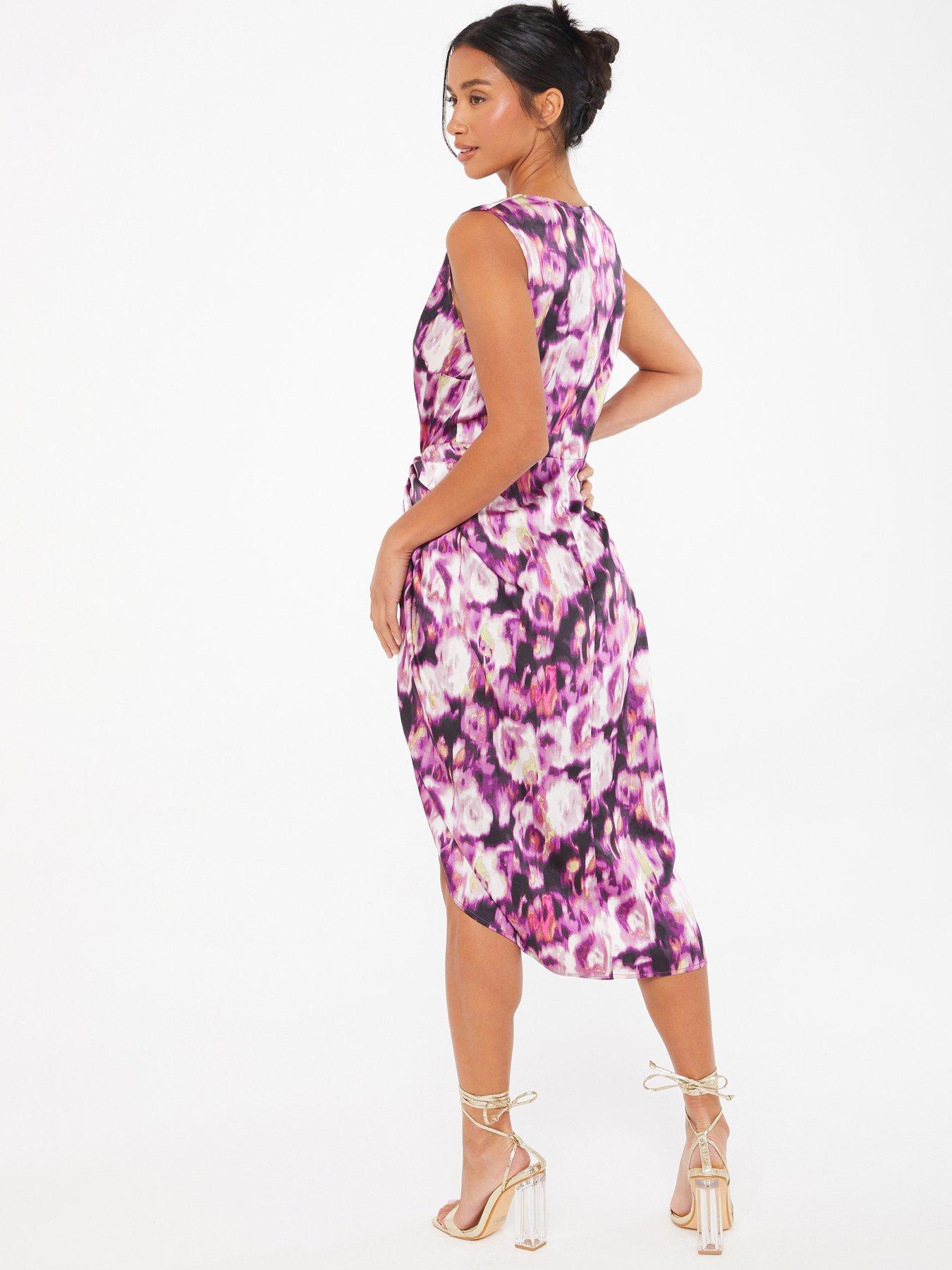 Quiz floral midi store dress