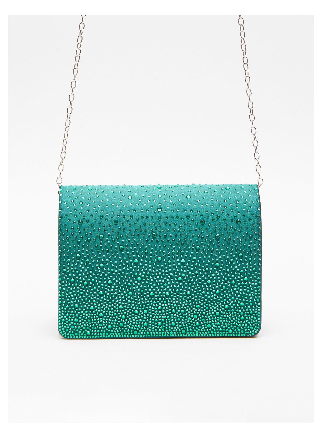 Turquoise clutch bag discount uk