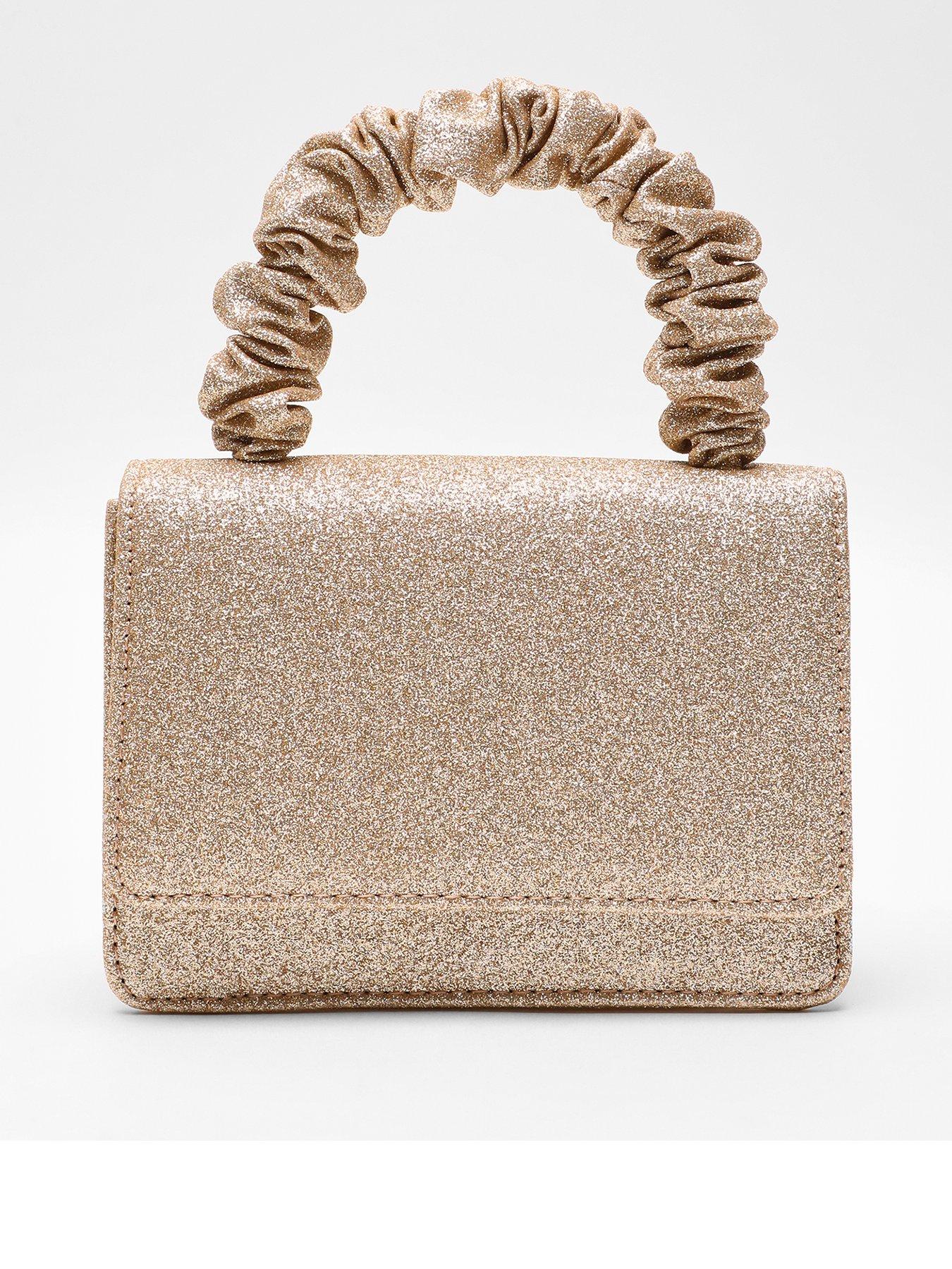 Gold on sale glitter handbag