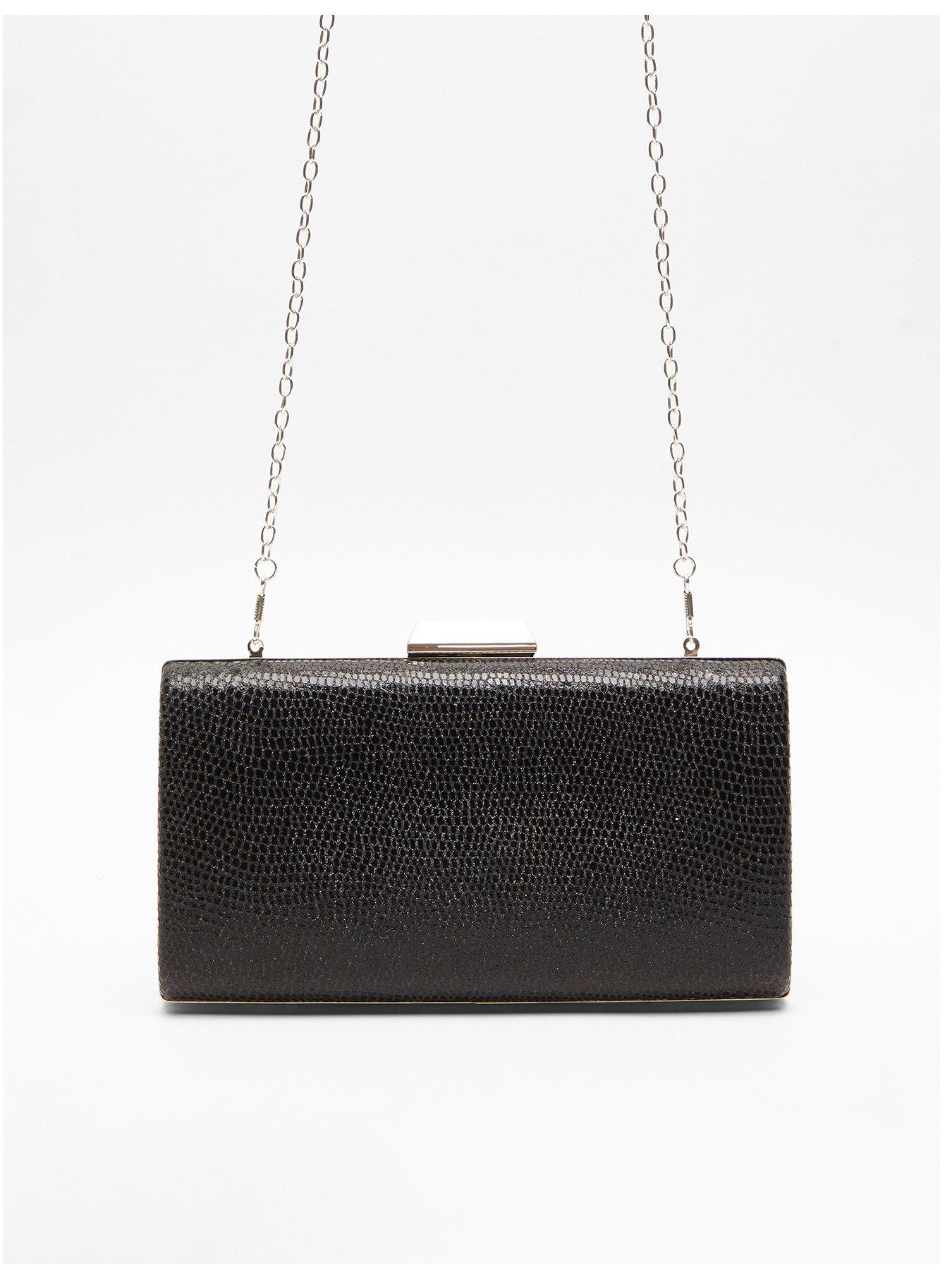 Snake print bag on sale black