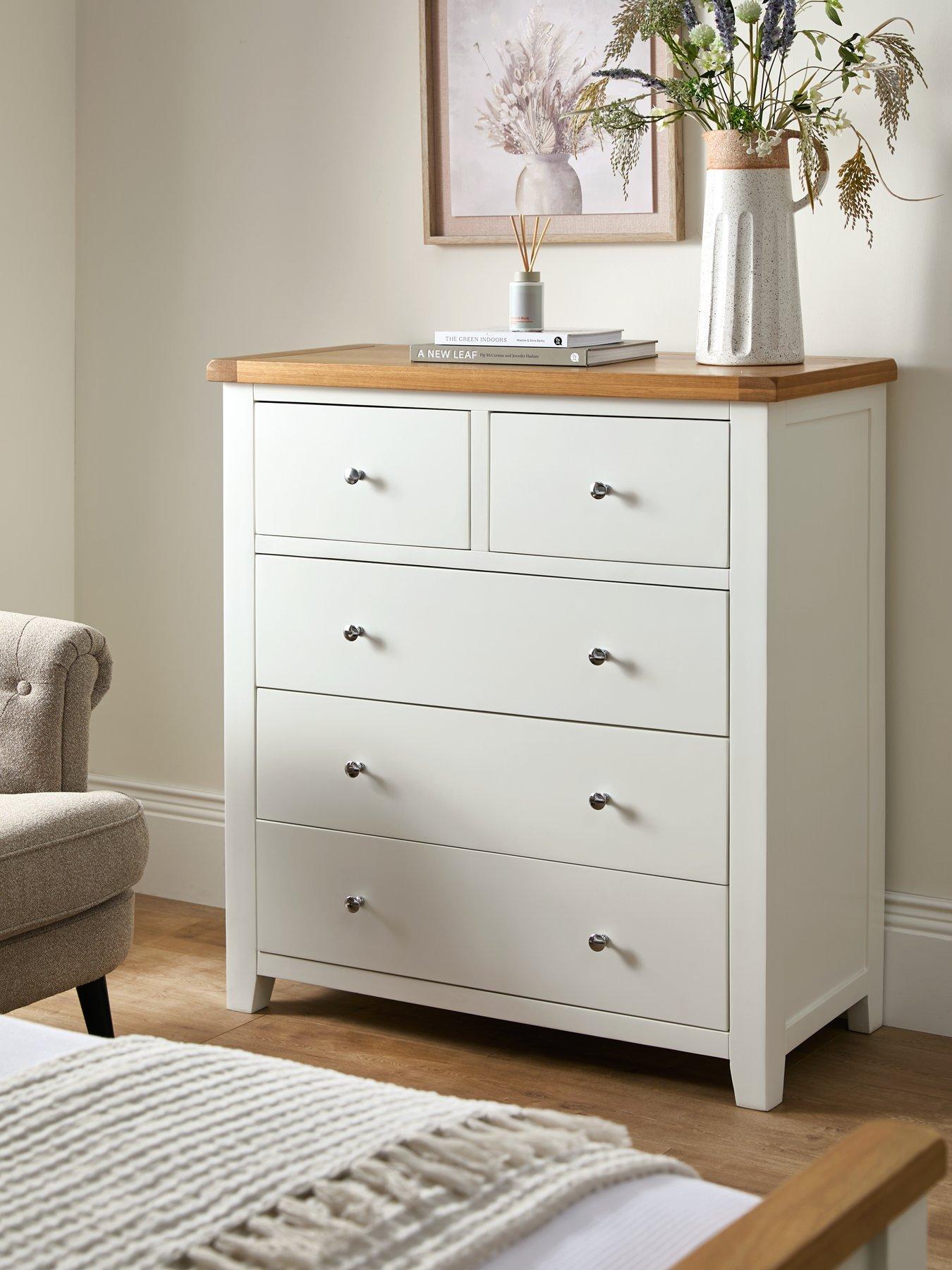 Product photograph of Very Home Hamilton Ready Assembled 2 3 Drawer Chest from very.co.uk