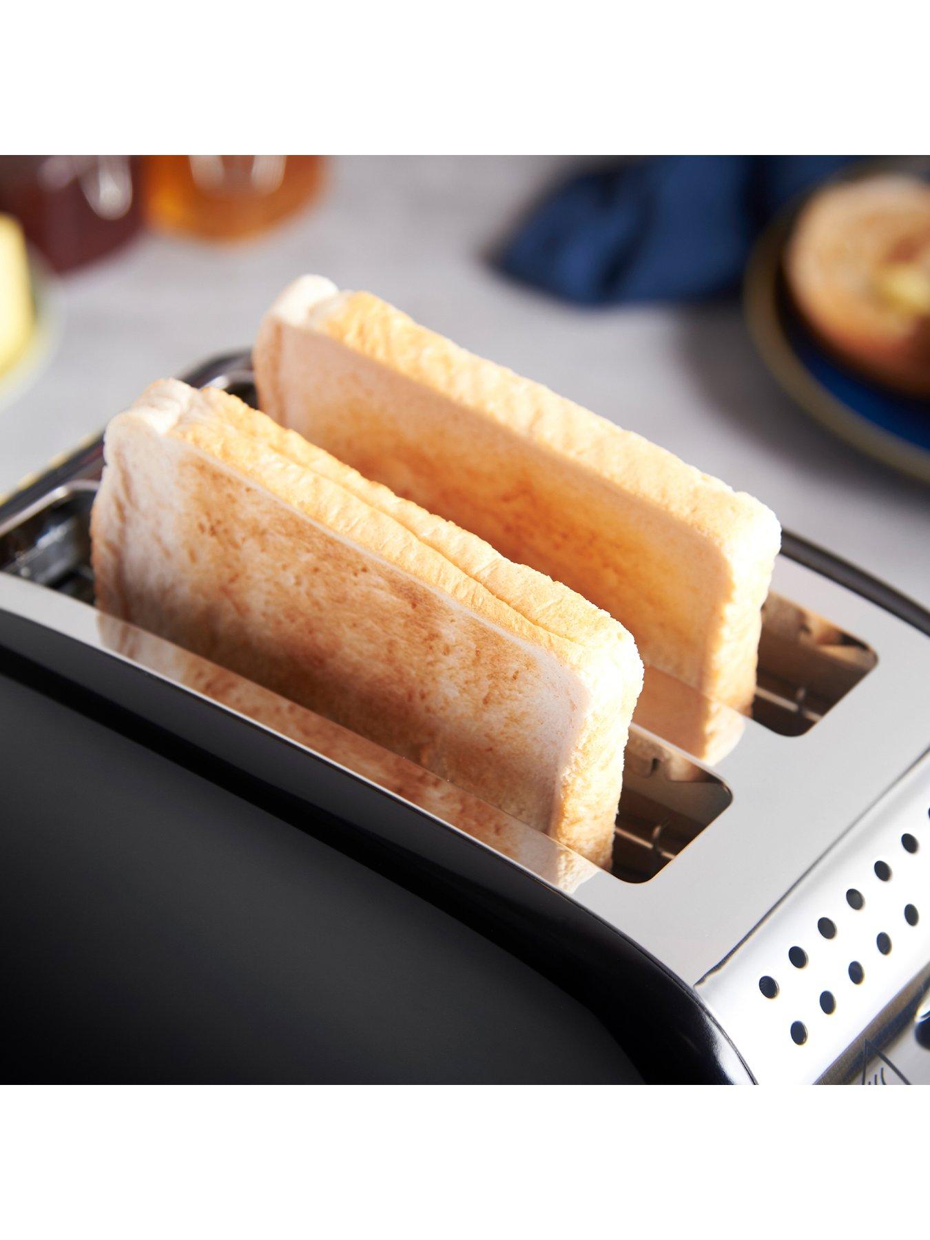 Image 3 of 6 of Russell Hobbs Stainless Steel 2-Slice Toaster -&nbsp;Black