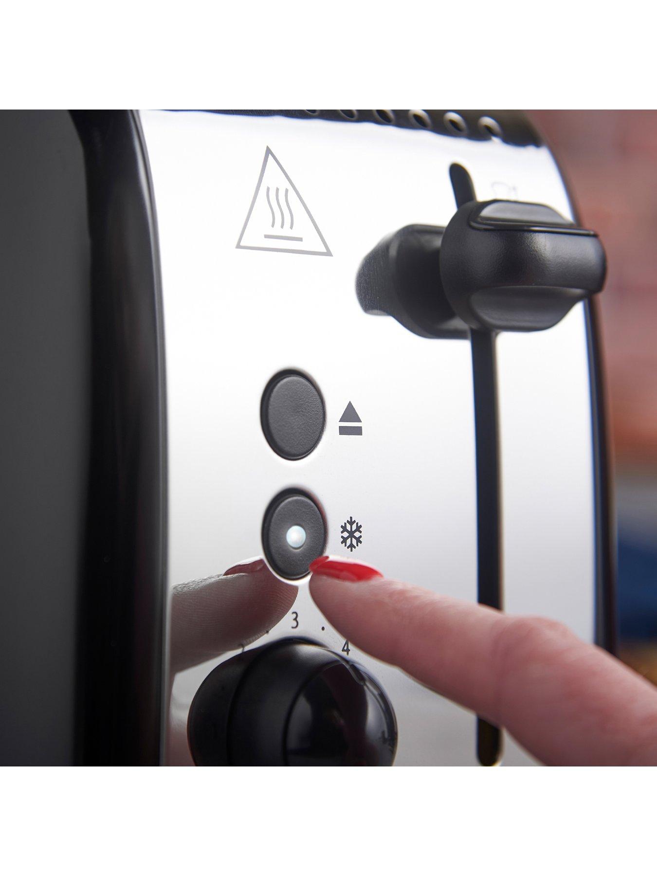 Image 4 of 6 of Russell Hobbs Stainless Steel 2-Slice Toaster -&nbsp;Black