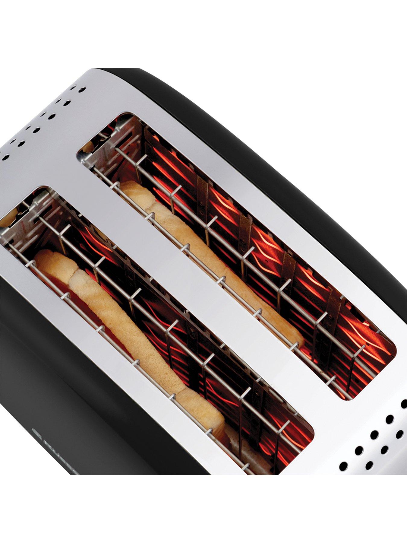 Image 6 of 6 of Russell Hobbs Stainless Steel 2-Slice Toaster -&nbsp;Black