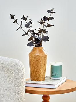 Product photograph of Very Home Faded Medium Wooden Vase from very.co.uk