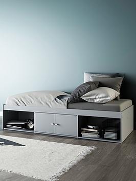 Product photograph of Everyday Alpha Cabin Bed Frame With Mattress Options Buy And Save - Grey - Bed Frame Only from very.co.uk