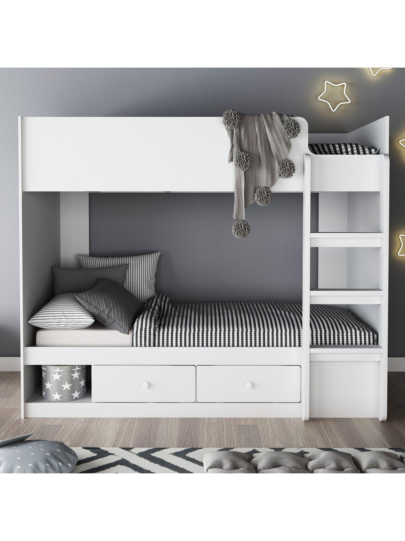 undefined Peyton Bunk Bed Frame with Drawers and Mattress Options (Buy and SAVE!)