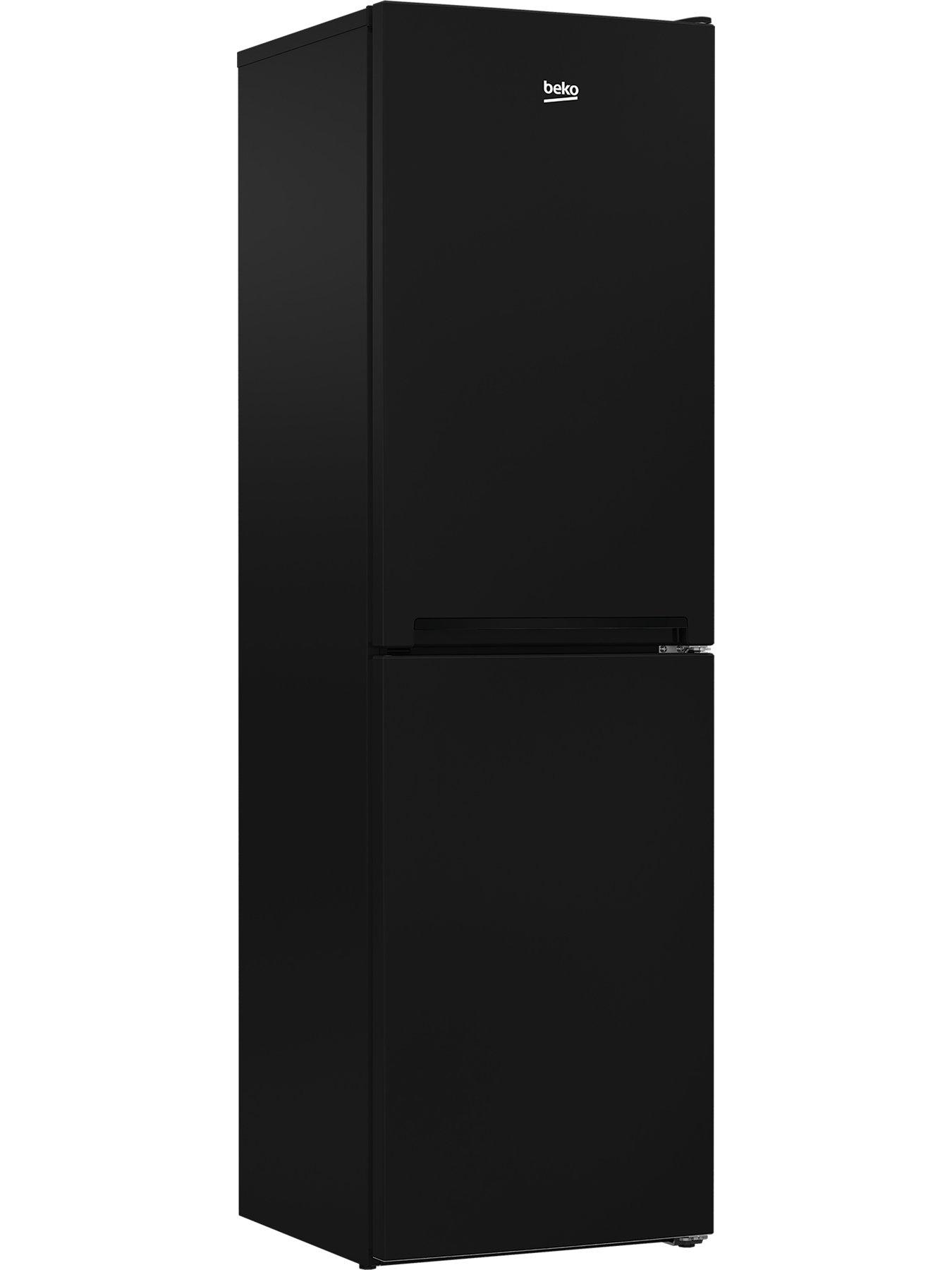 Beko CFG4582B Frost Free Fridge Freezer Black E Rated very.co.uk