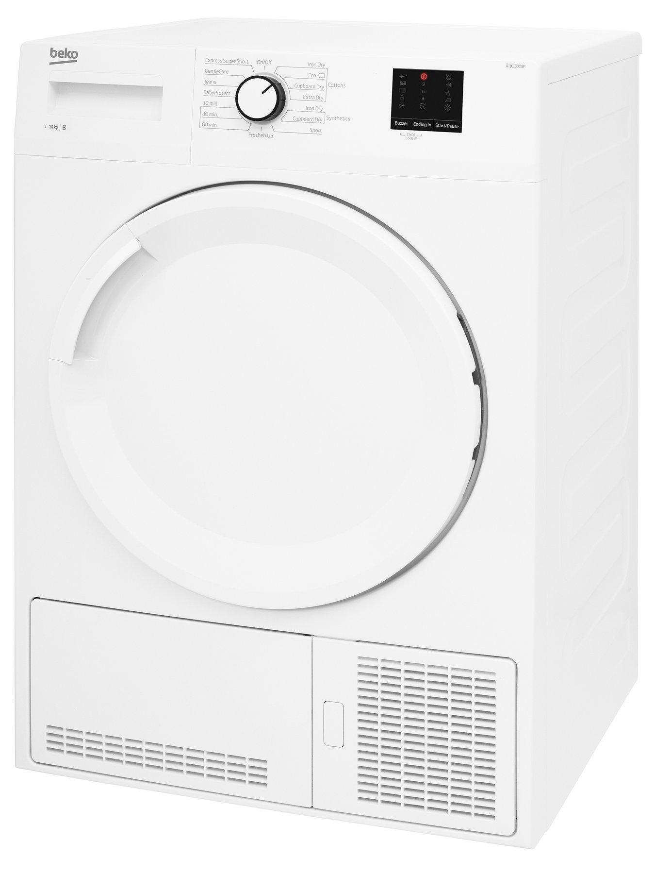 Beko DTBC10001W 10 kg Condenser Tumble Dryer - White | very.co.uk