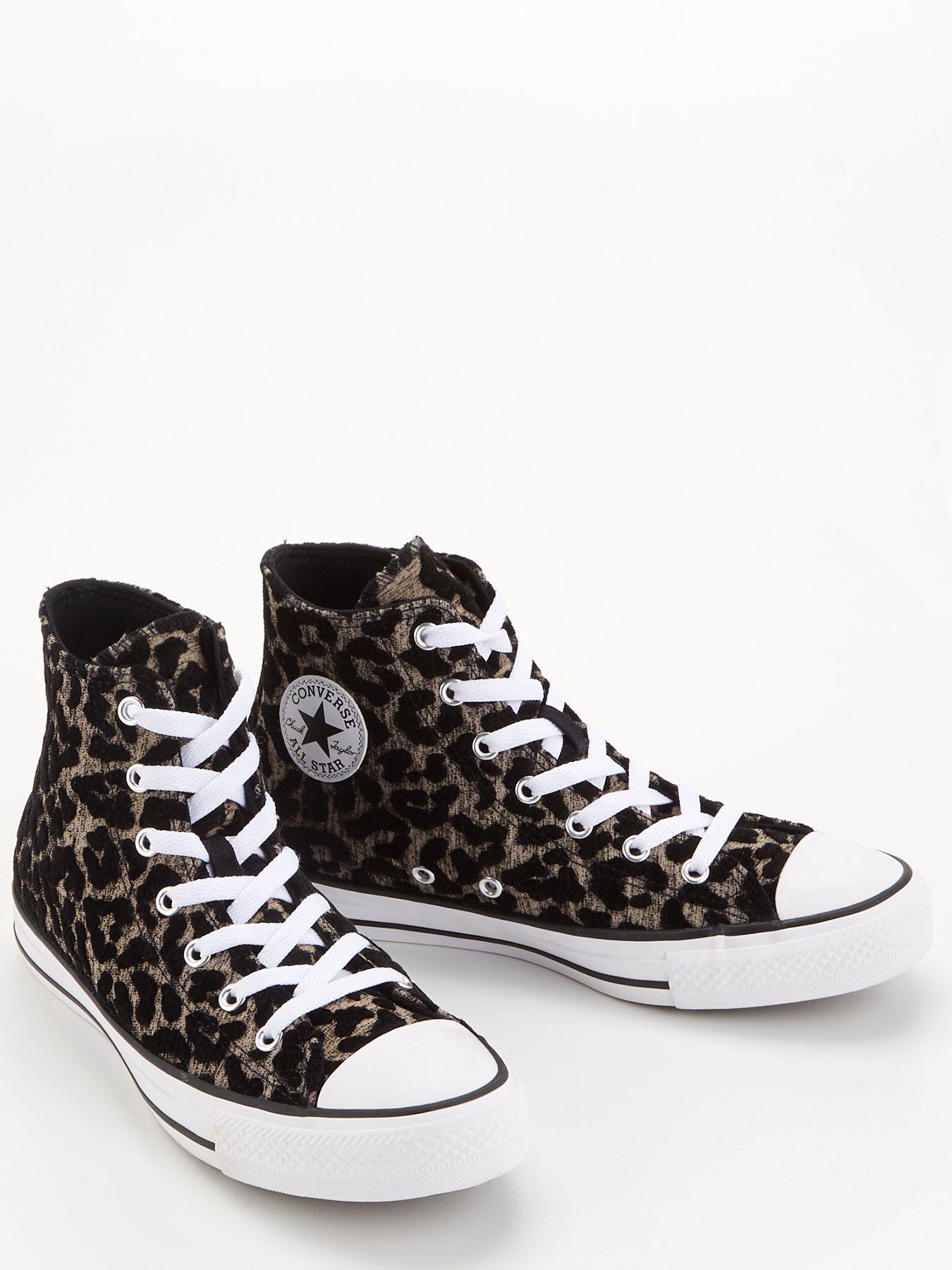 Black leopard converse outlet