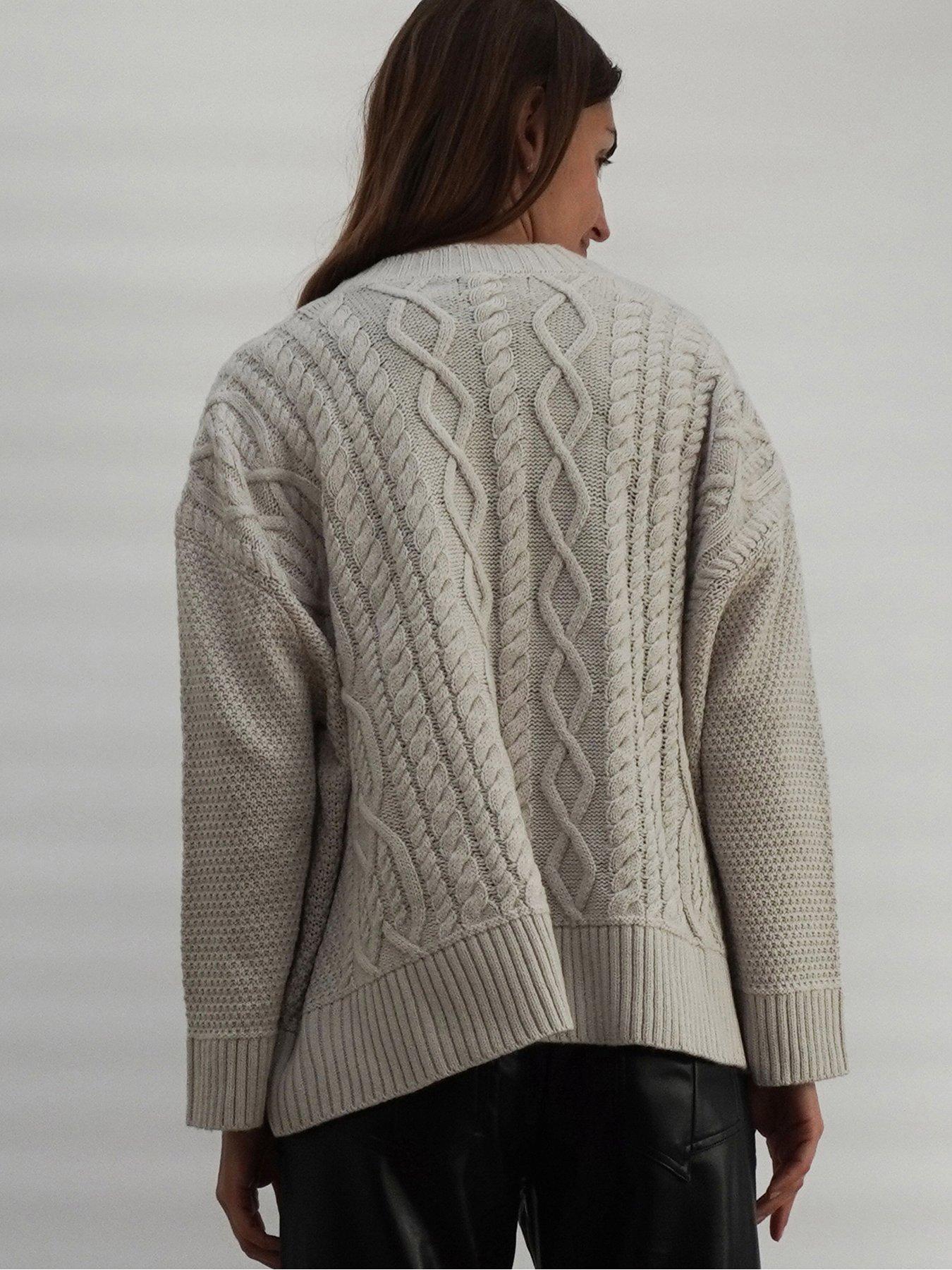 Short cable knit clearance cardigan