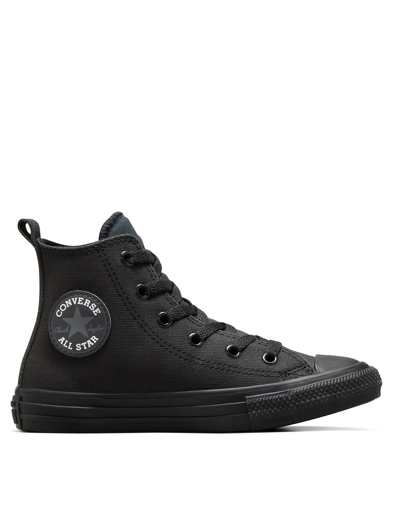 Converse trainers hot sale black