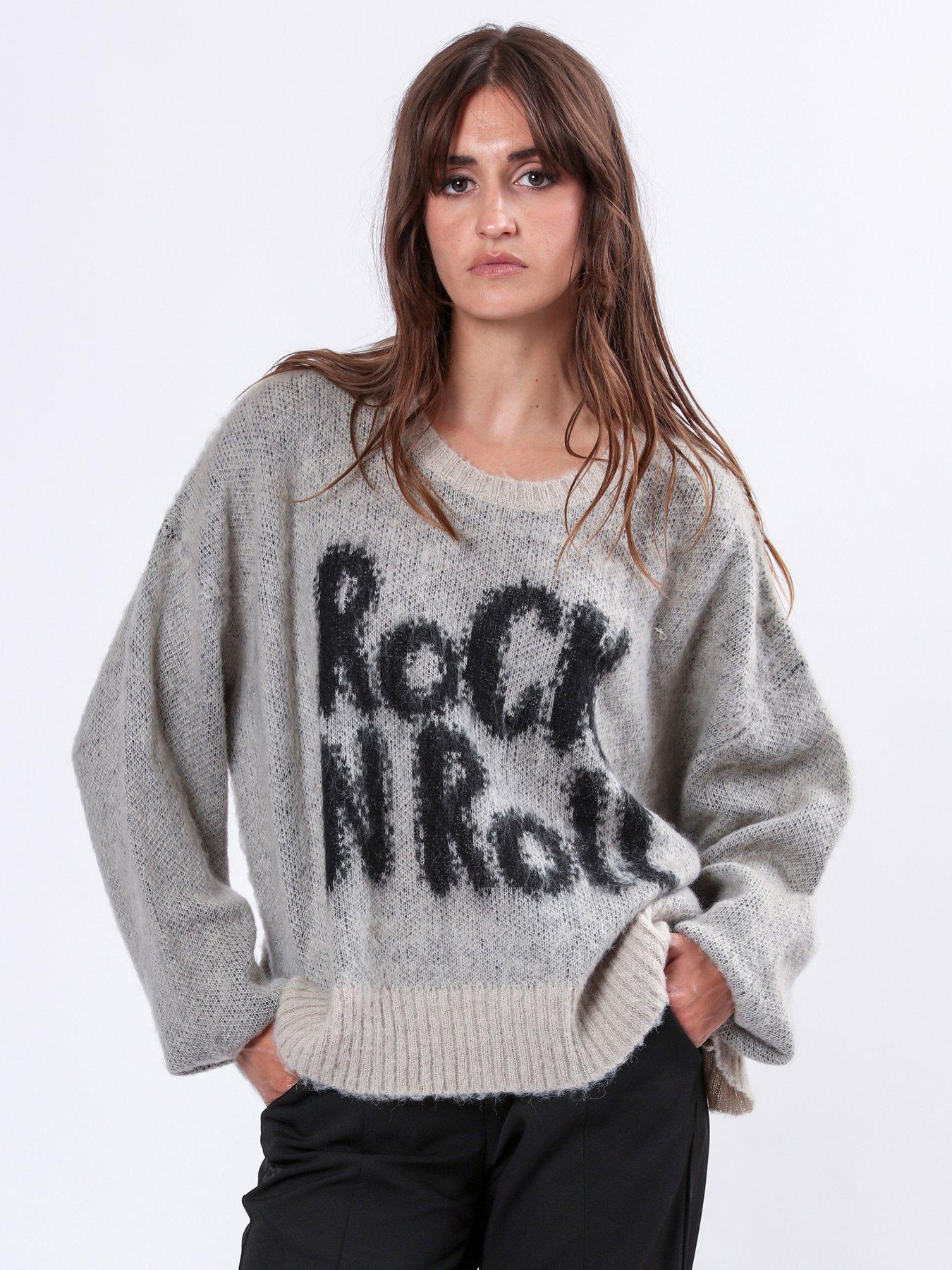 Oversized slogan outlet jumper