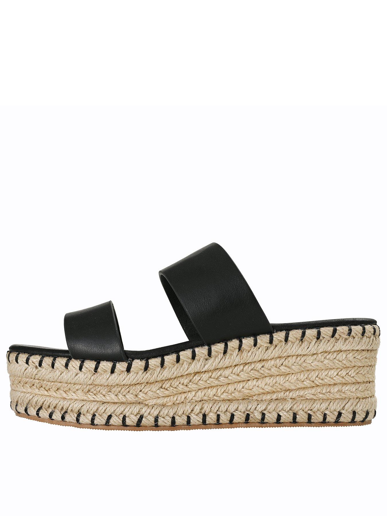 Thong Espadrille In Black