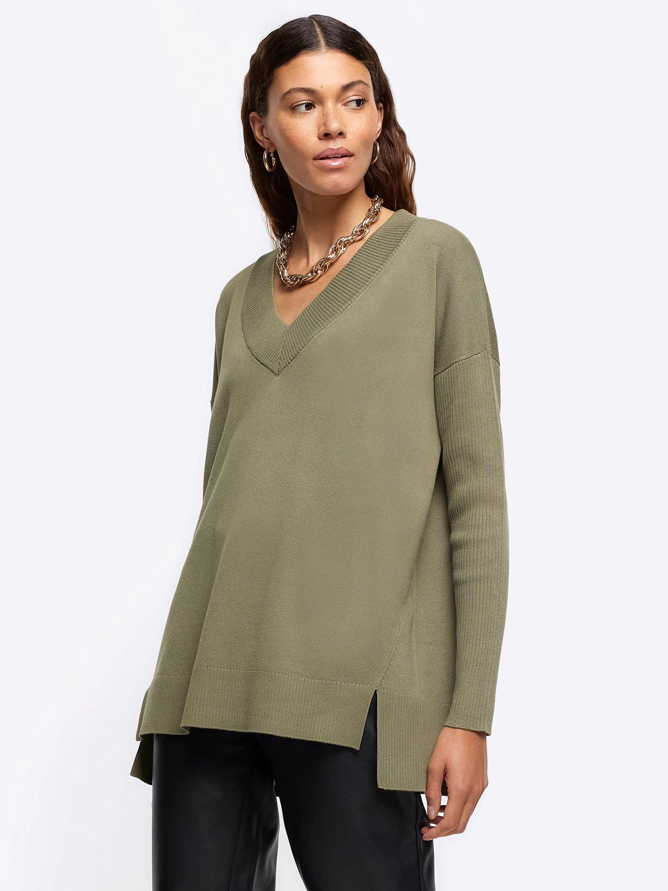 Womens khaki jumper uk sale