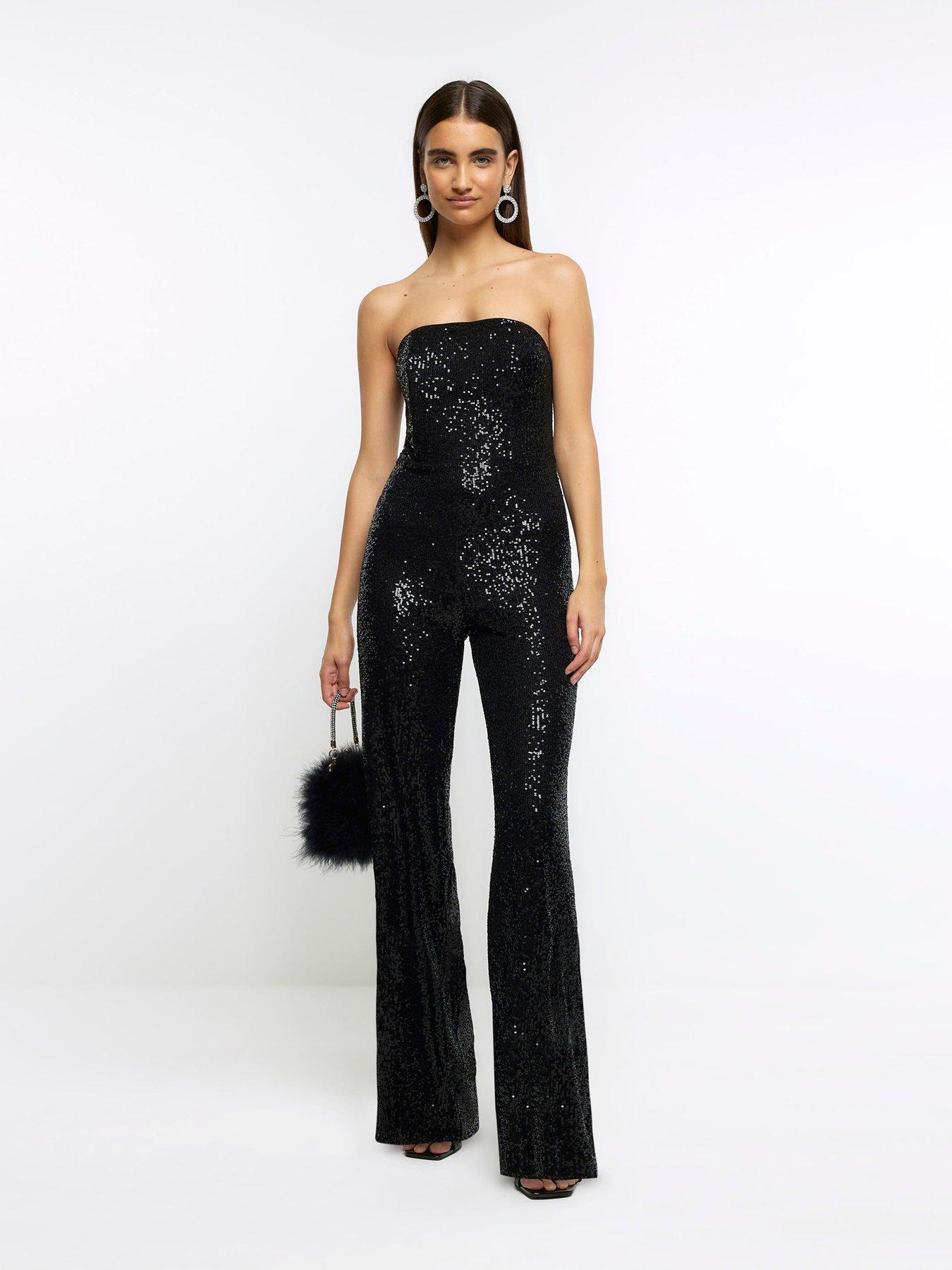 Bandeau Jumpsuit Black