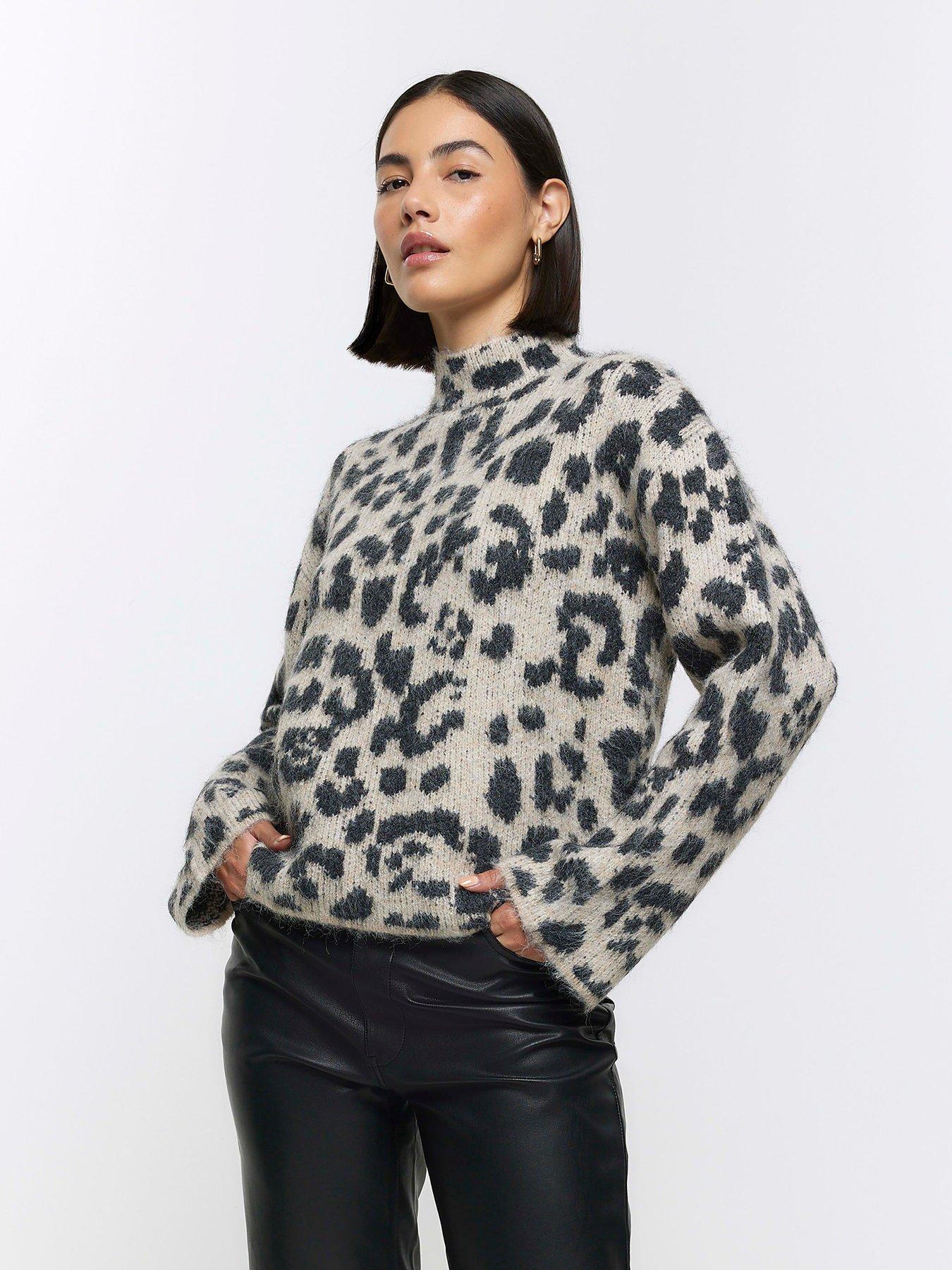 Next on sale leopard jumper