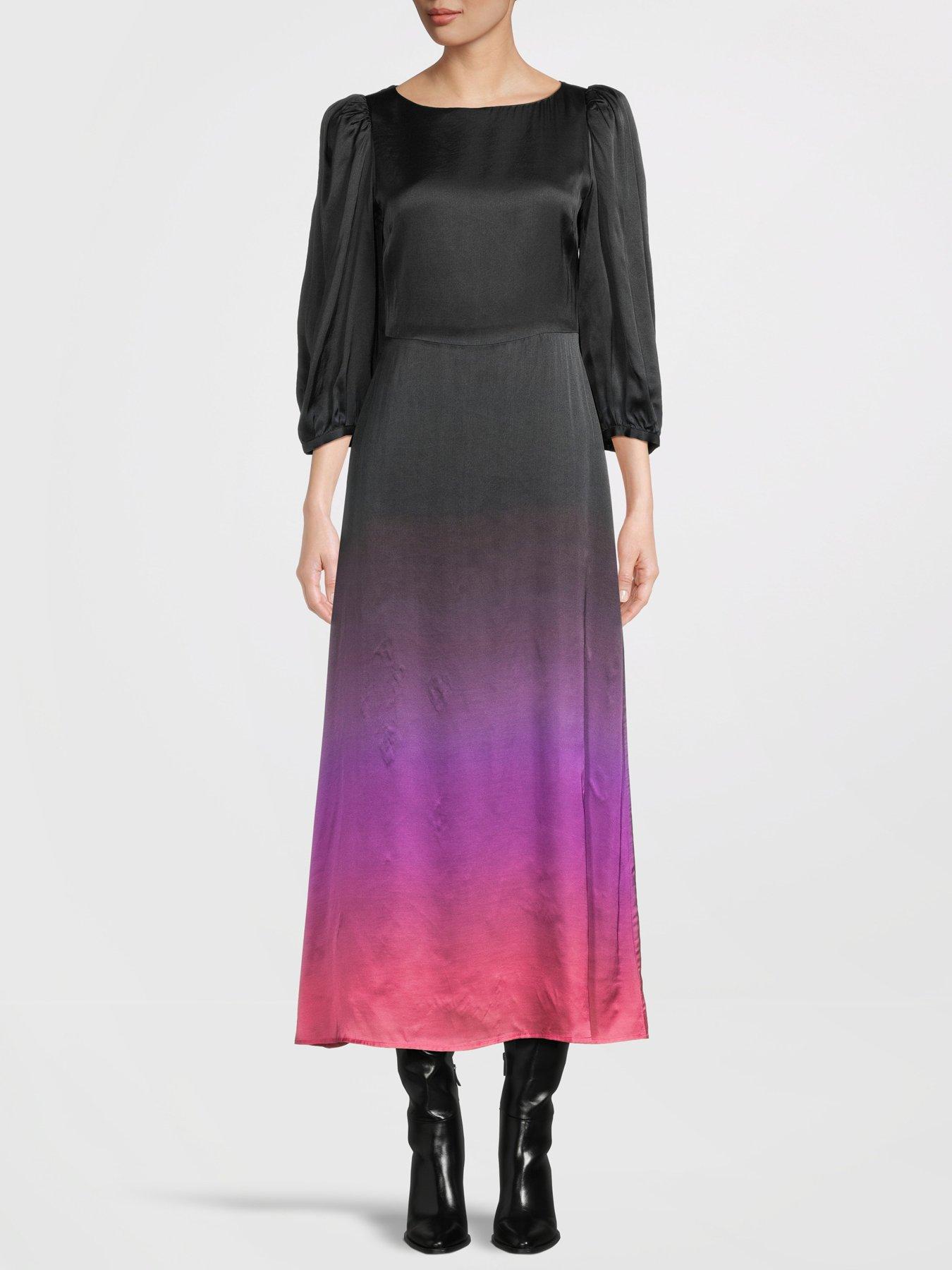 Olivia Rubin Lara Ombre Midi Dress Dark Ombre very