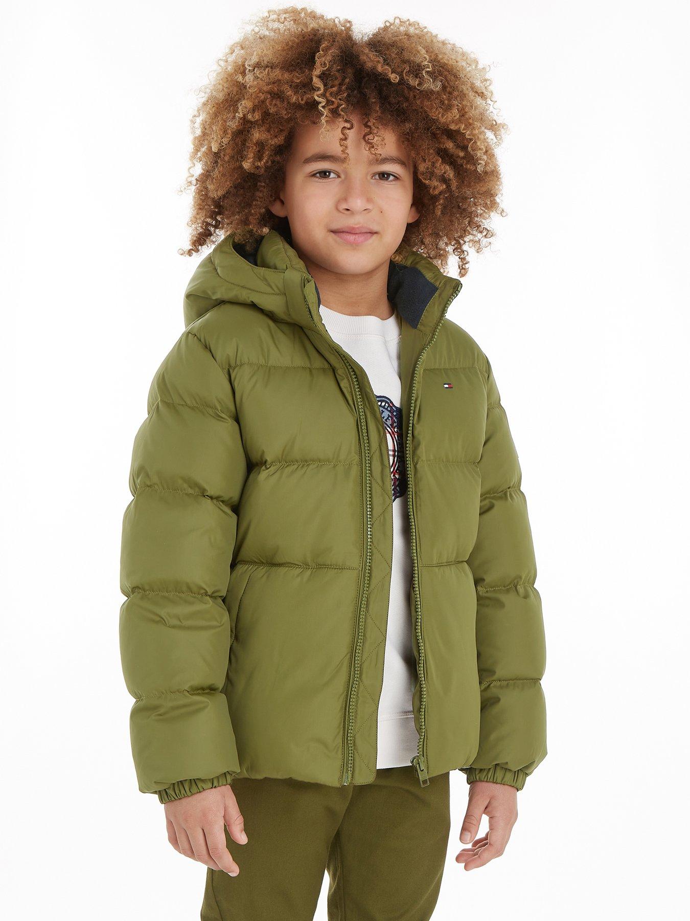 Tommy hilfiger down jacket on sale green