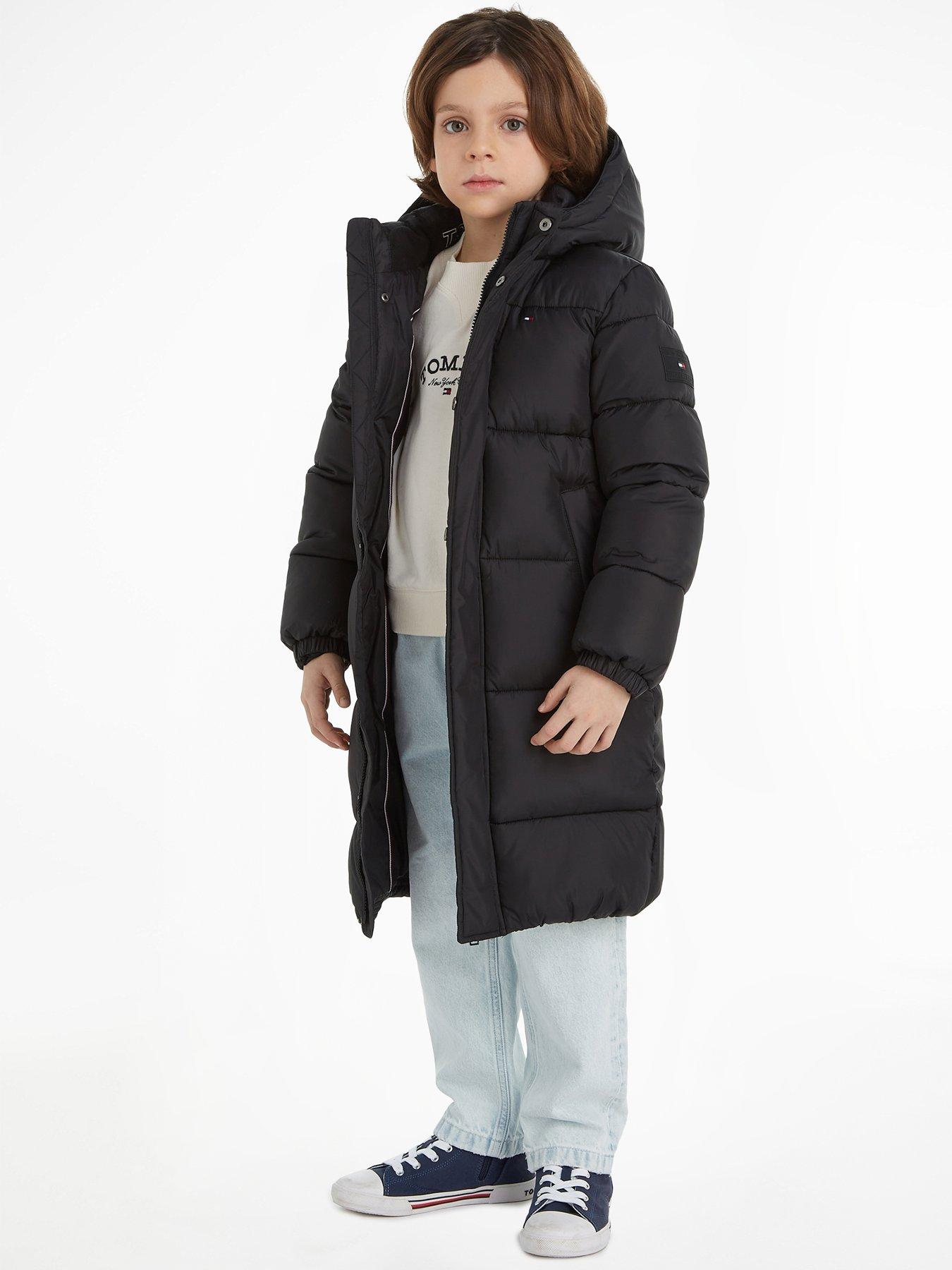 Tommy Hilfiger Boys Essential Padded Parka - Black | very.co.uk