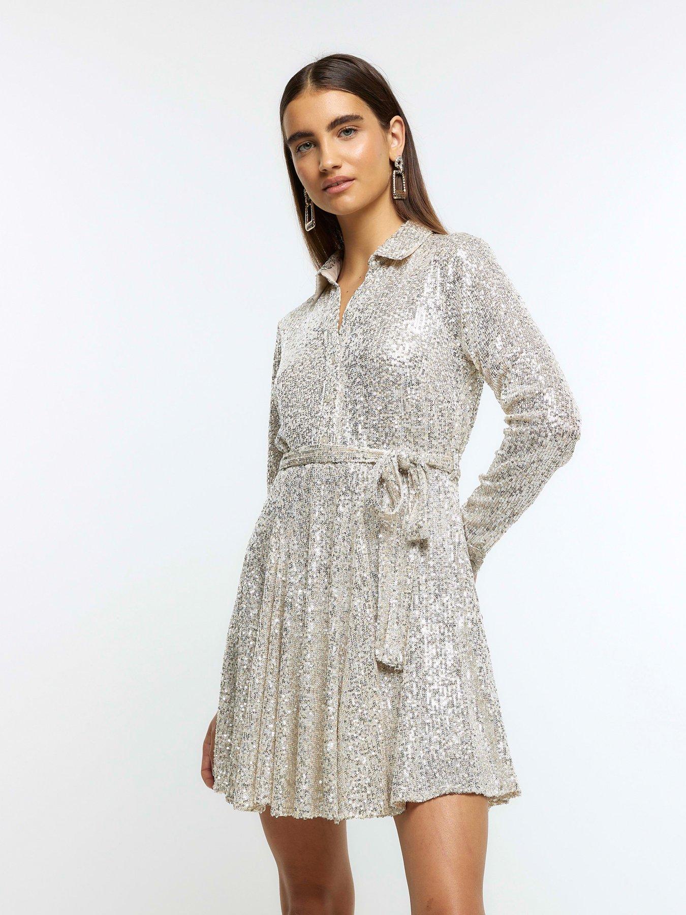 Sequin dress outlet river island