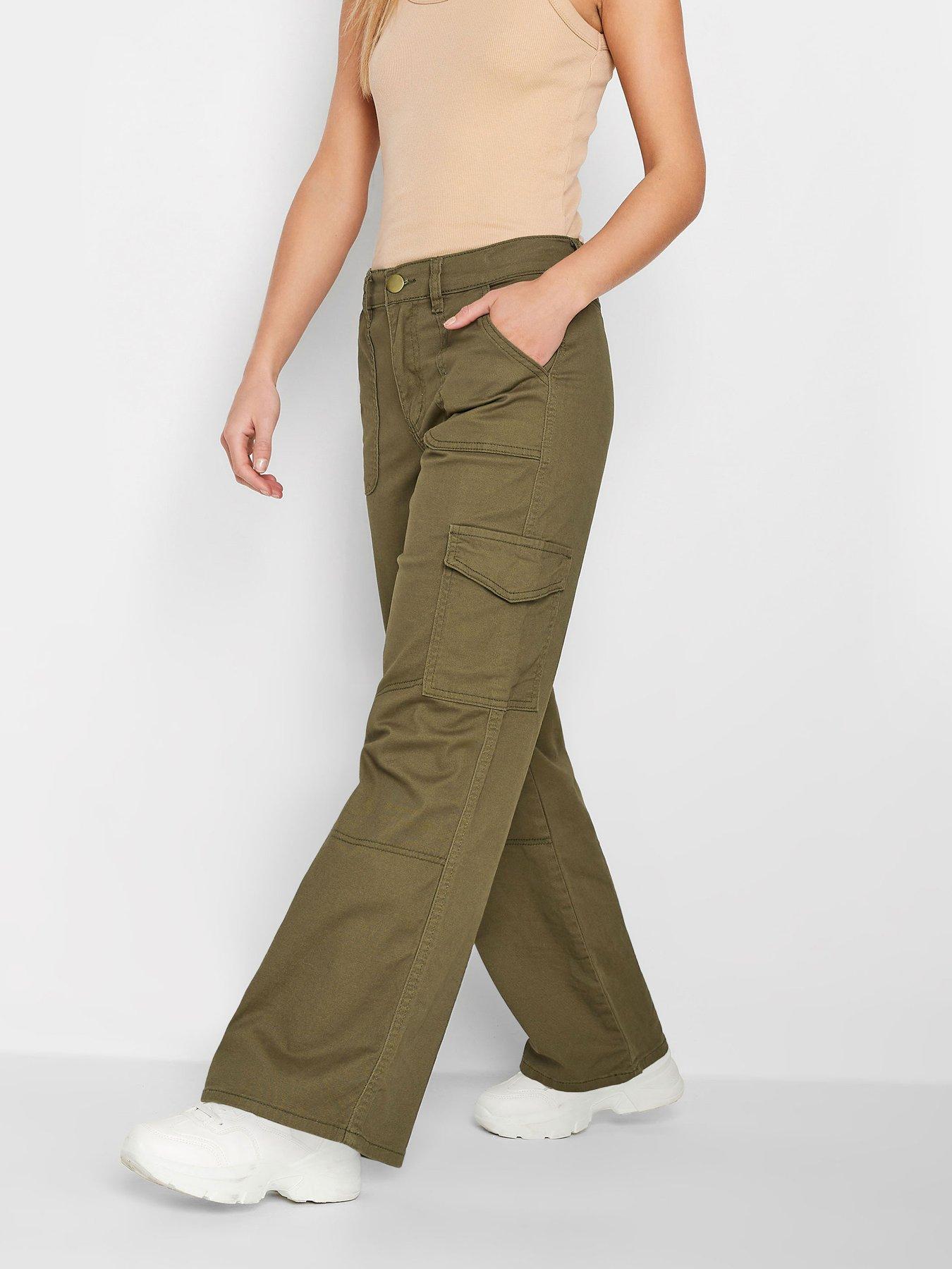 Plt Maternity Khaki Embroidered Wide Leg Sweatpants