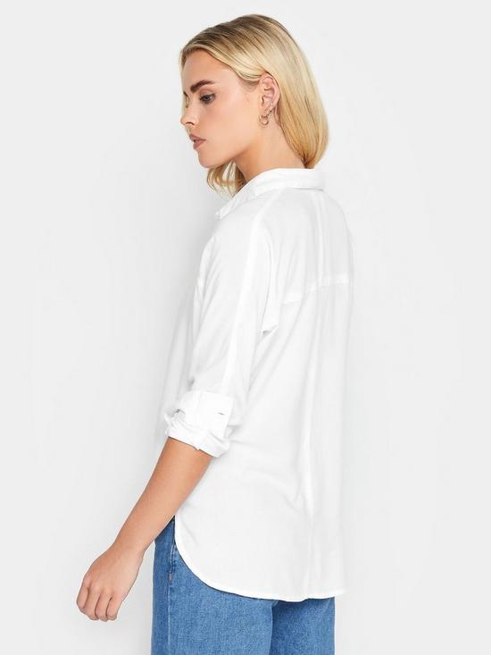stillFront image of pixiegirl-petite-viscose-shirt-white