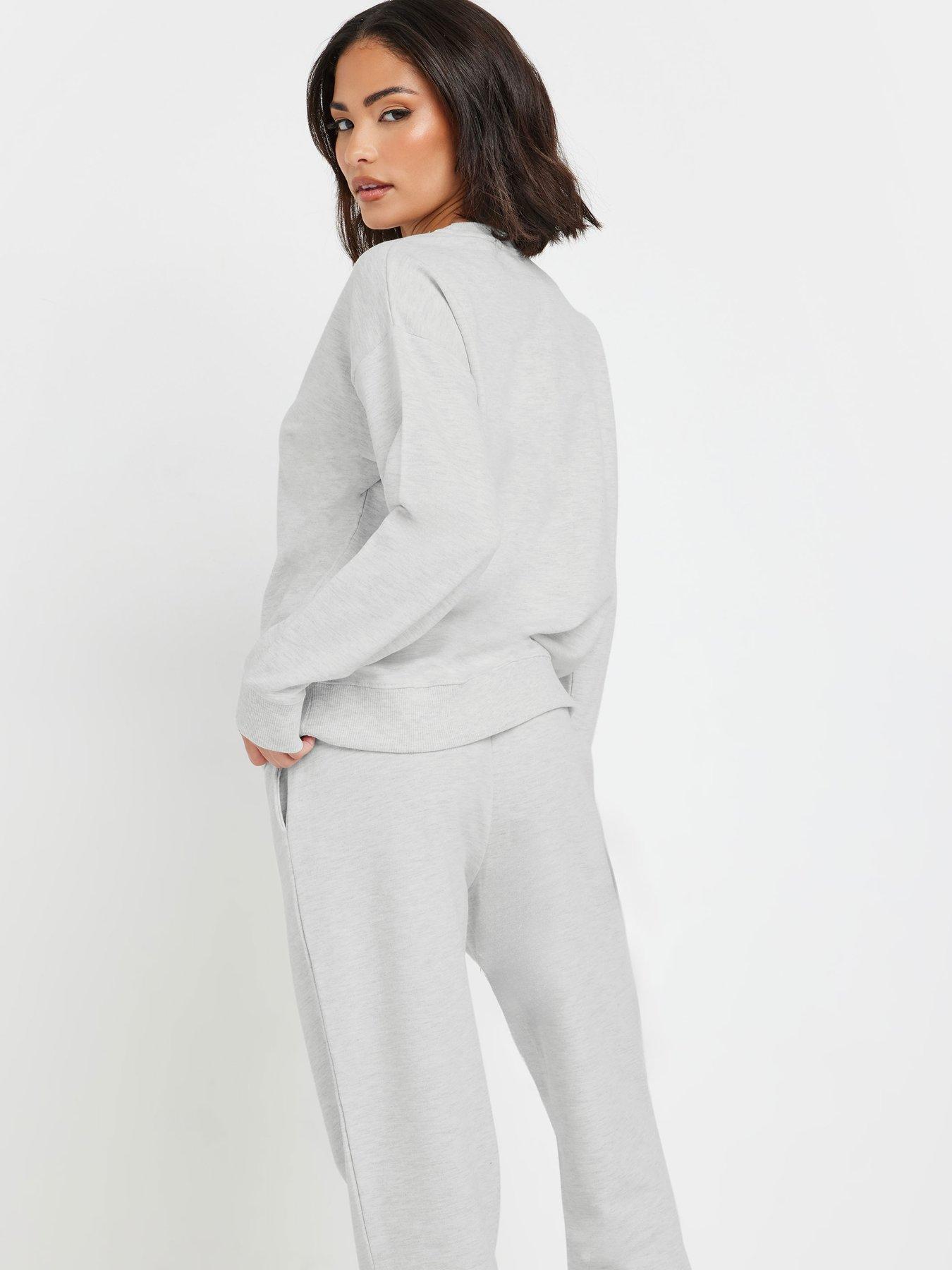 Image 2 of 4 of PixieGirl Petite Crew Neck Sweatshirt - Grey