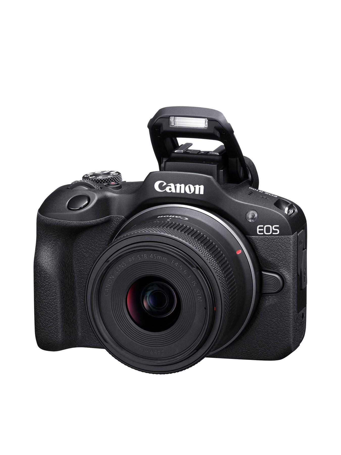Image 4 of 7 of Canon EOS R100 APS-C Camera Kit inc RF-S 18-45mm Lens, 32GB SD Card, Additional LP-E17 Battery, Neck Strap &amp; Case