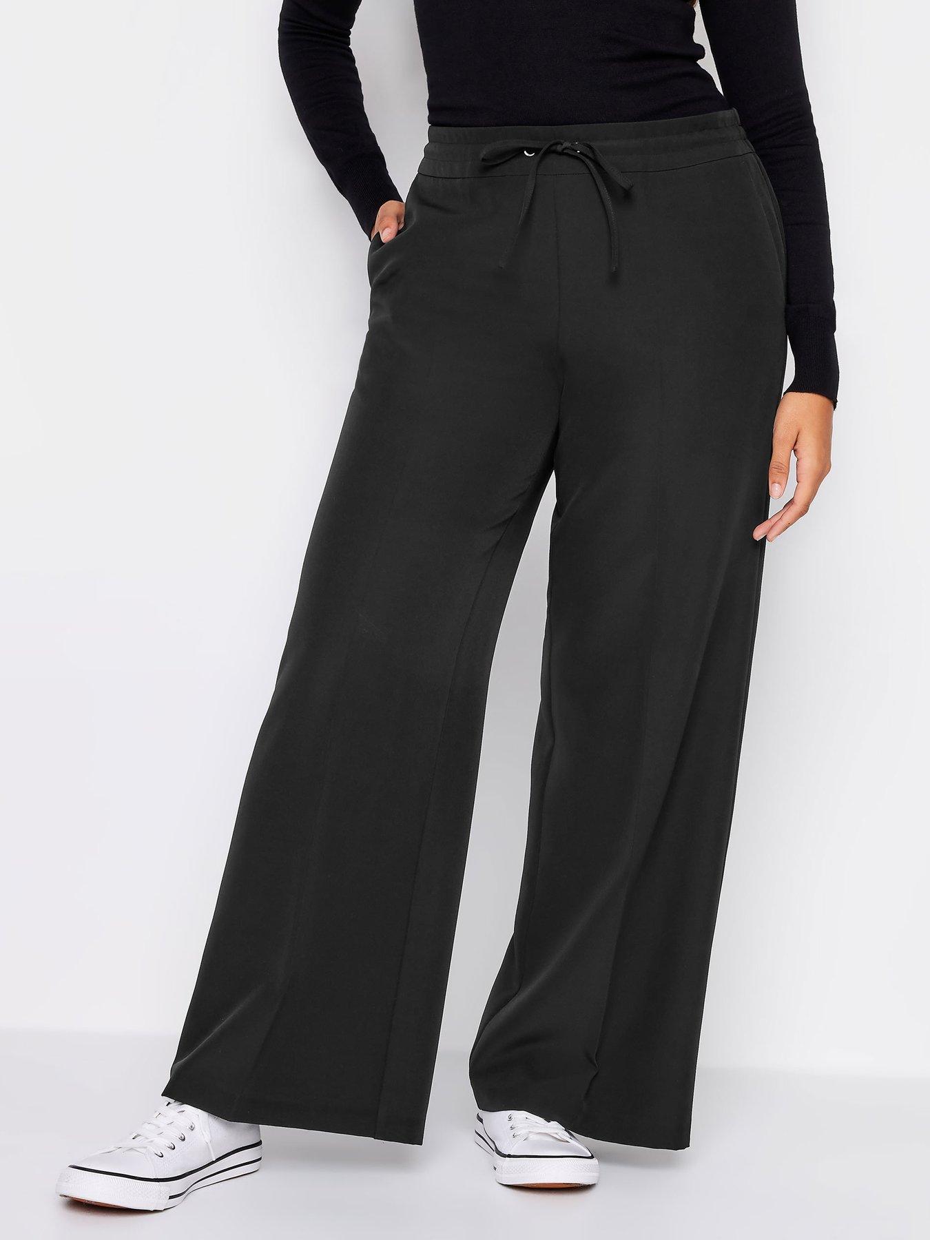 Black crepe pants hotsell