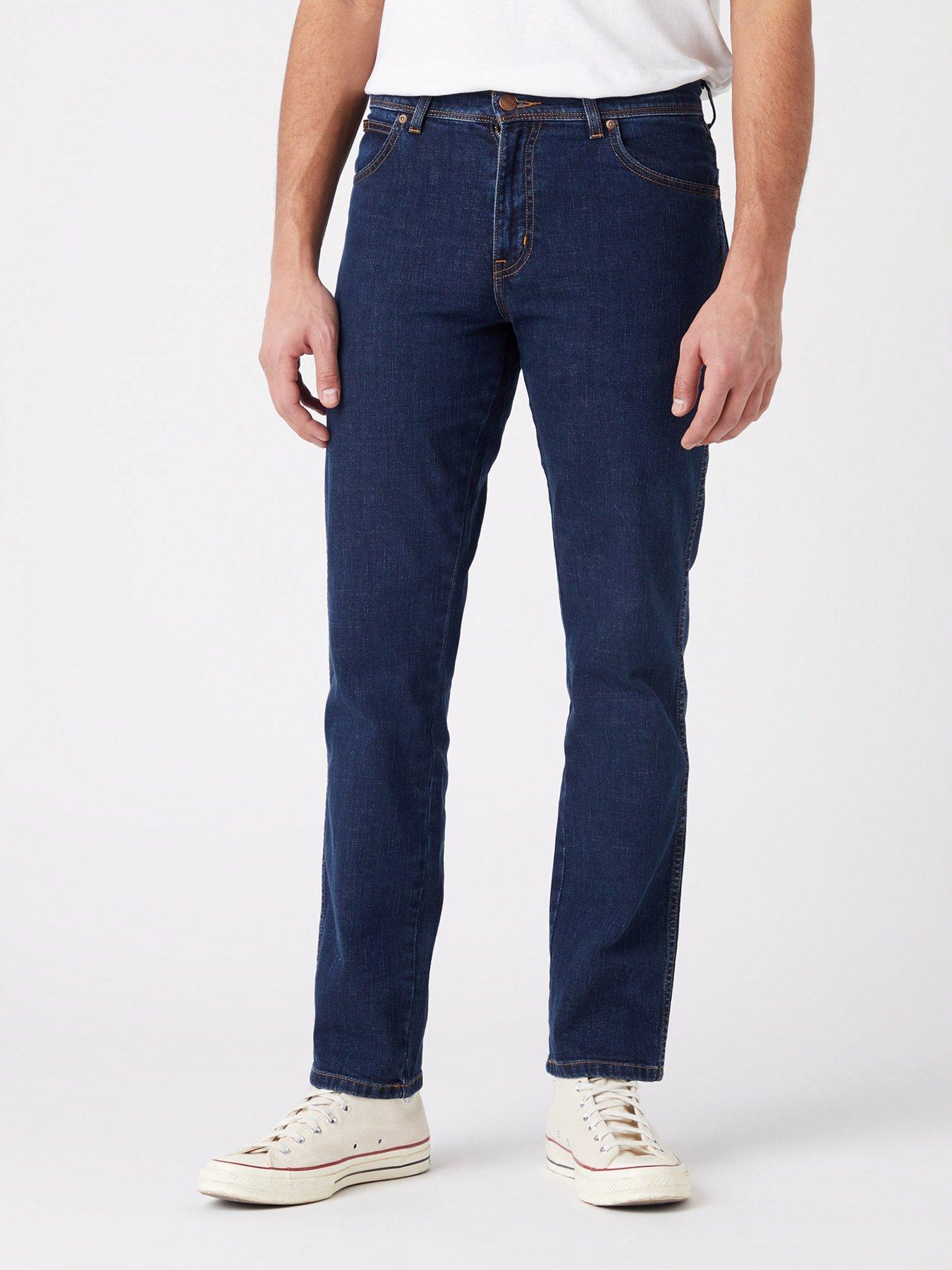 Wrangler Texas Slim Fit Jeans - Dark Wash | Very.co.uk