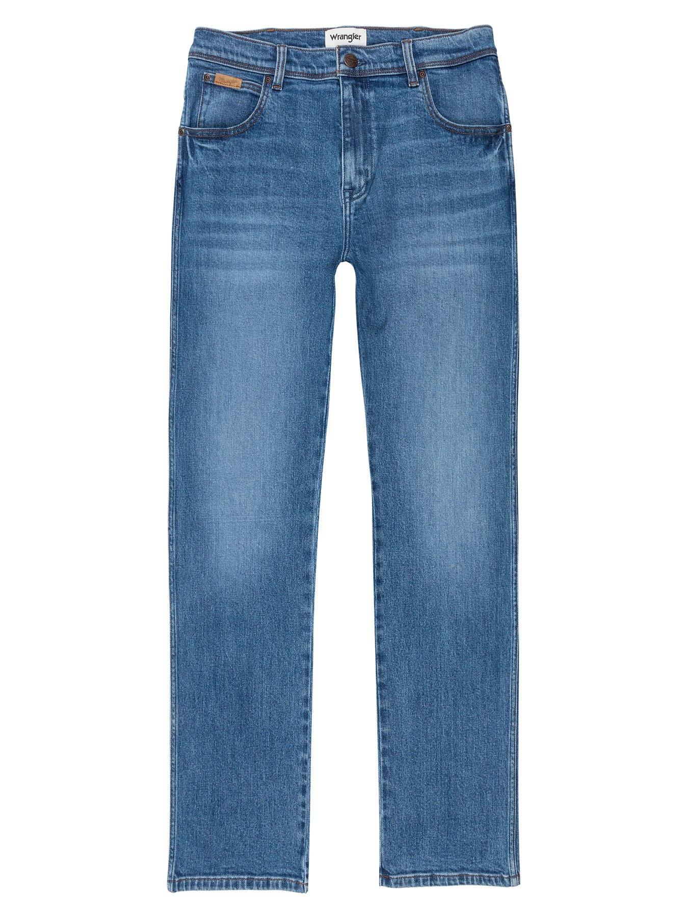 Wrangler Texas Straight Fit Jeans - Light Wash | Very.co.uk