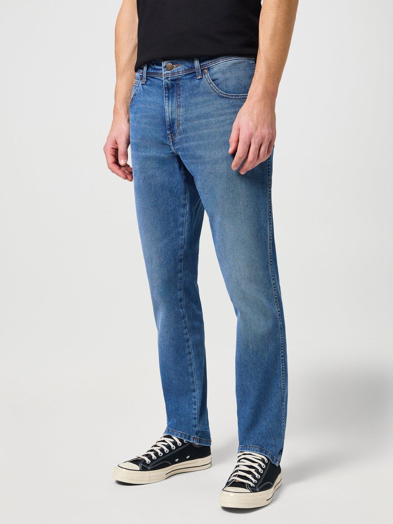 Wrangler Texas Slim Fit Jeans - Mid Wash | Very.co.uk