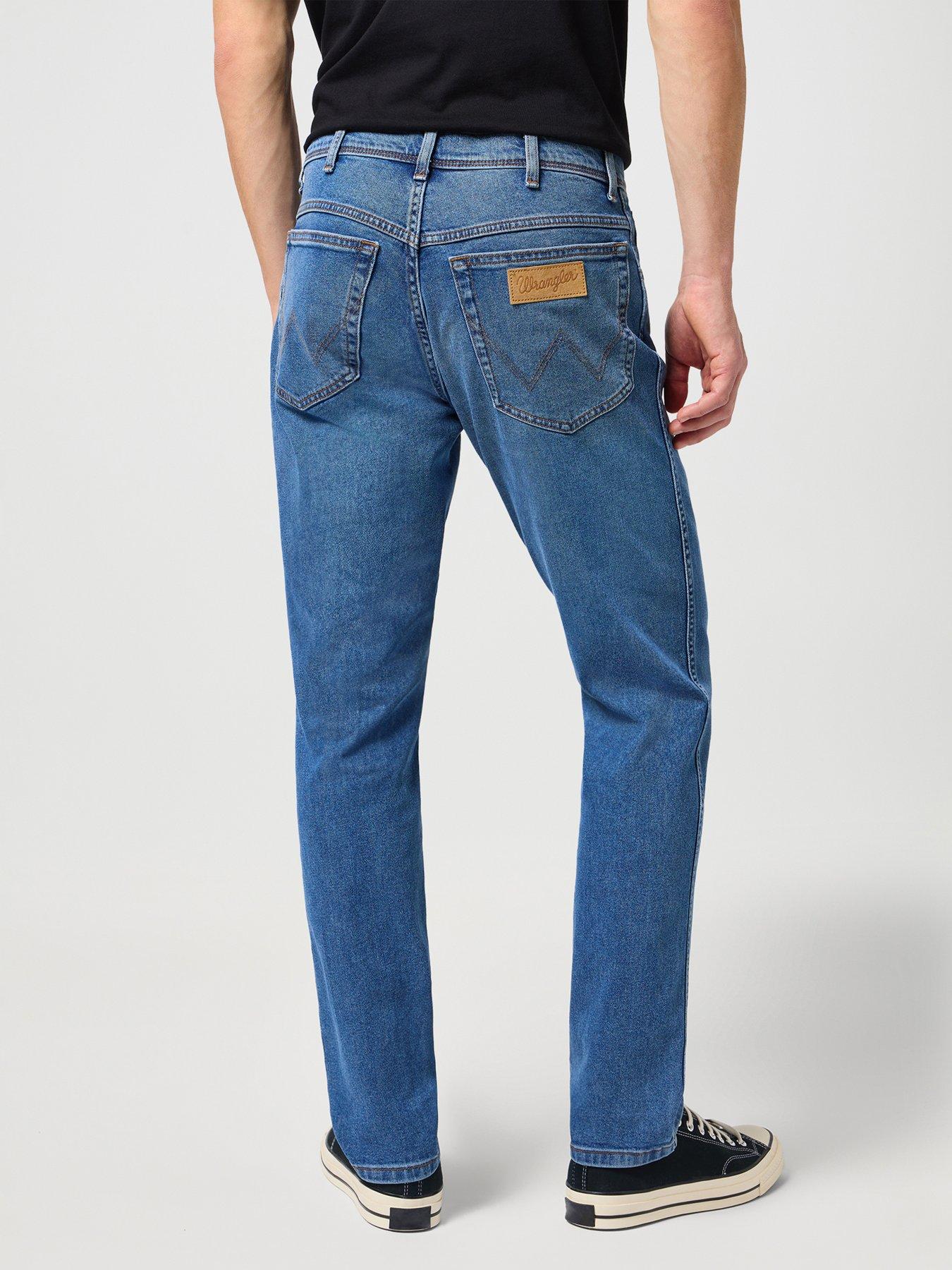 Wrangler Texas Slim Fit Jeans - Mid Wash | Very.co.uk