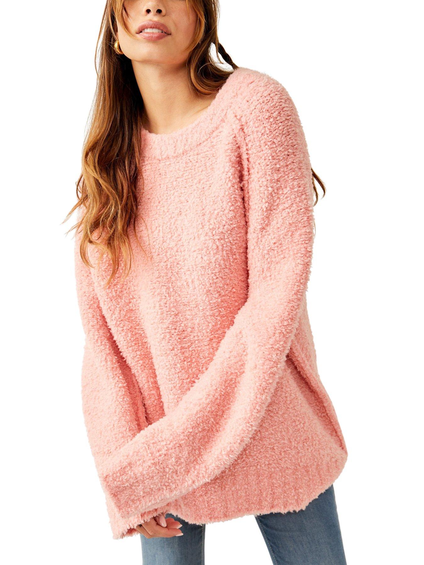 Teddy Sweater Tunic Pink